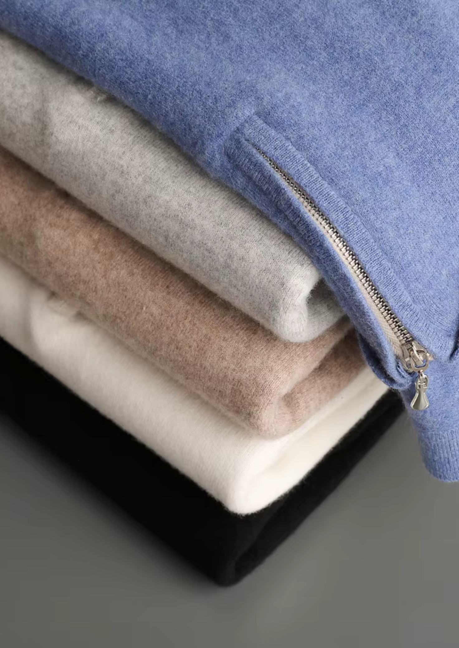 Veroux Mode | Men’s Pure Extra-Fine Merino Wool Half Zip Polo