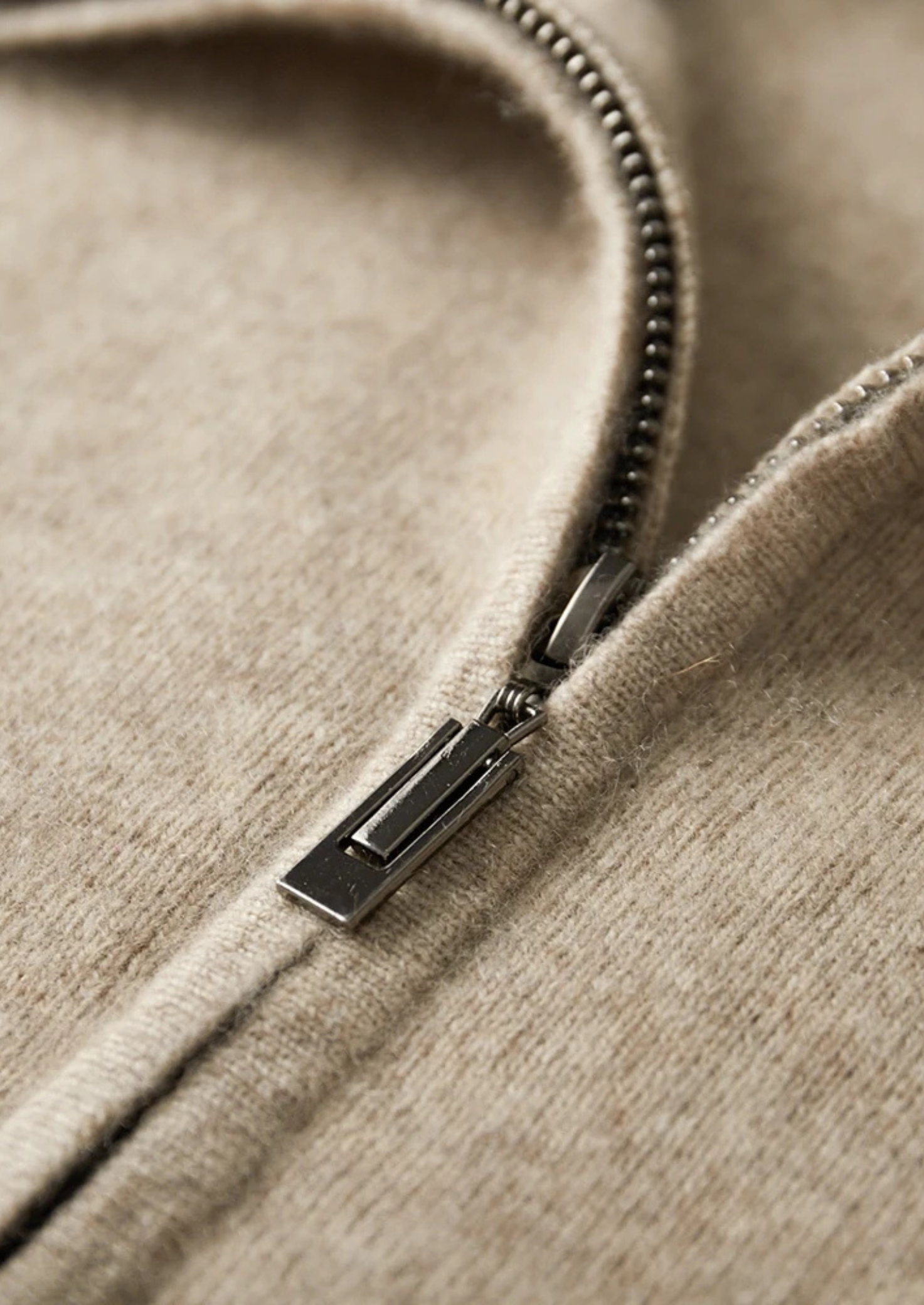 Veroux Mode | Men’s Premium Cashmere Zip Polo Cardigan