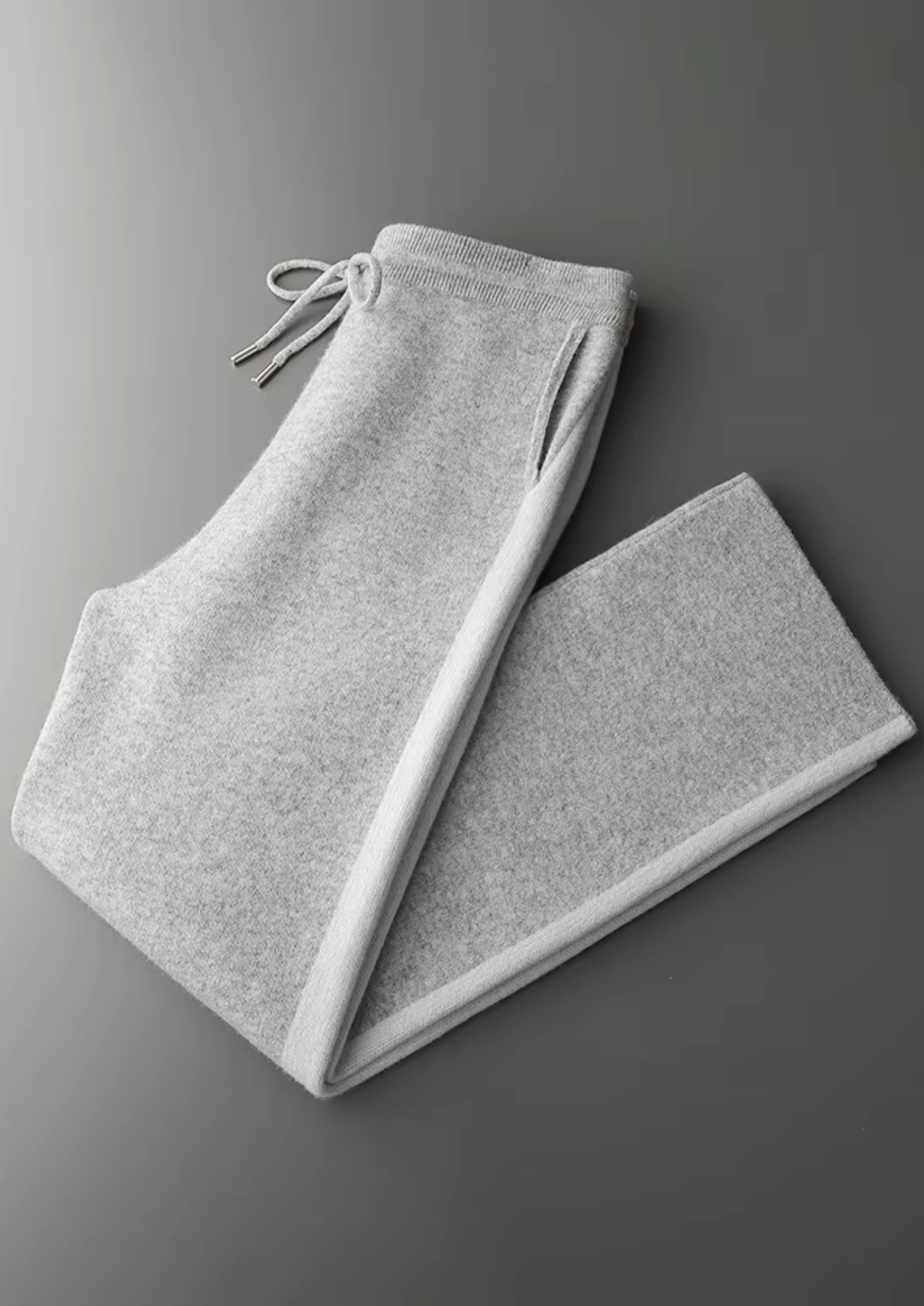 Veroux Mode | Men’s Pure Extra-Fine Merino Wool Wide Leisure Trousers