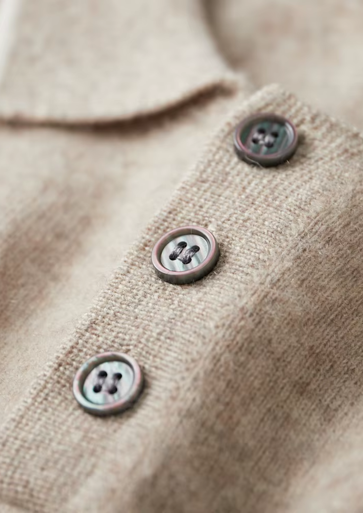 Veroux Mode | Men’s Premium Cashmere Two Tone Button Polo