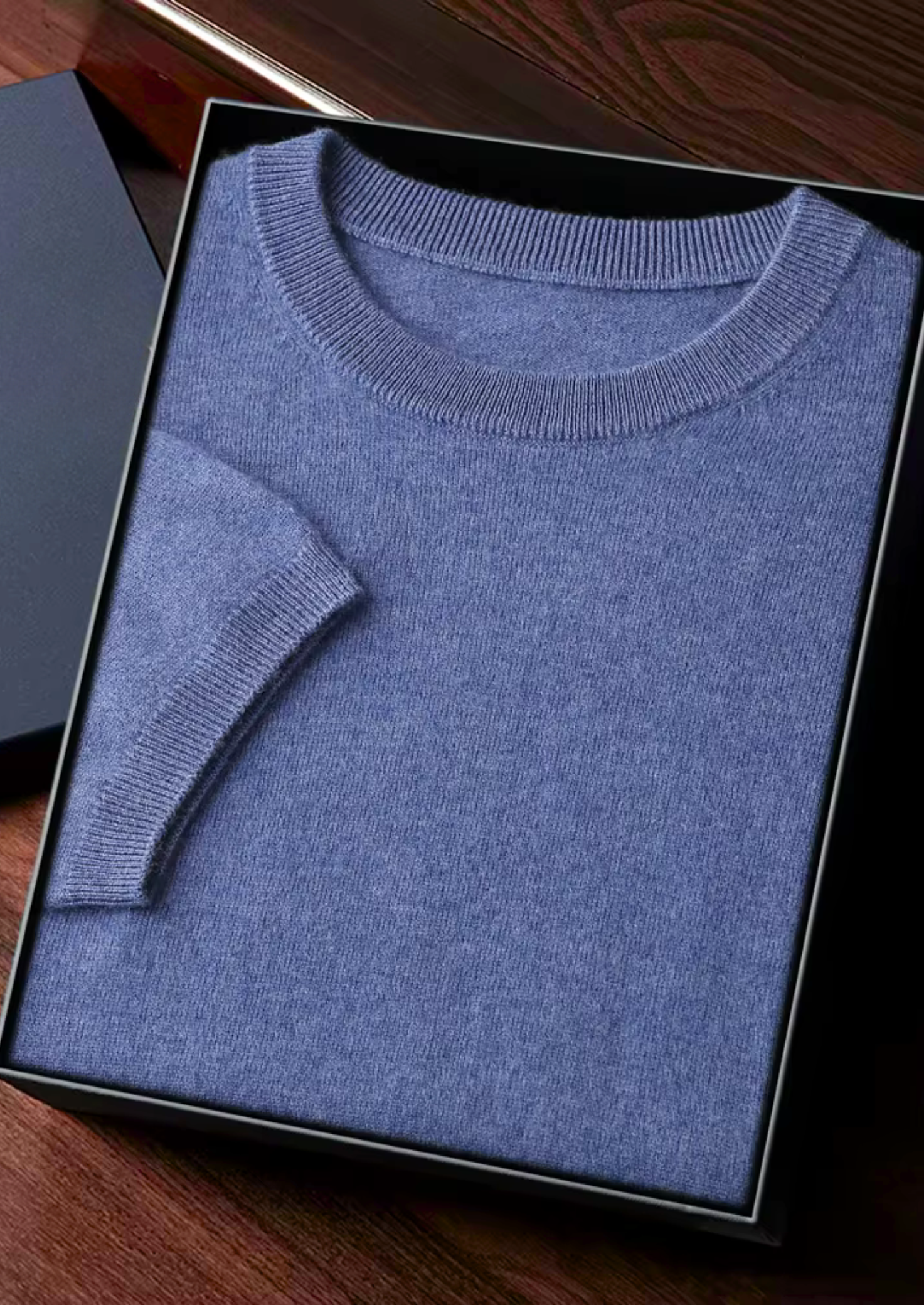 Veroux Mode | Men’s Premium Cashmere Classic Crewneck T-Shirt
