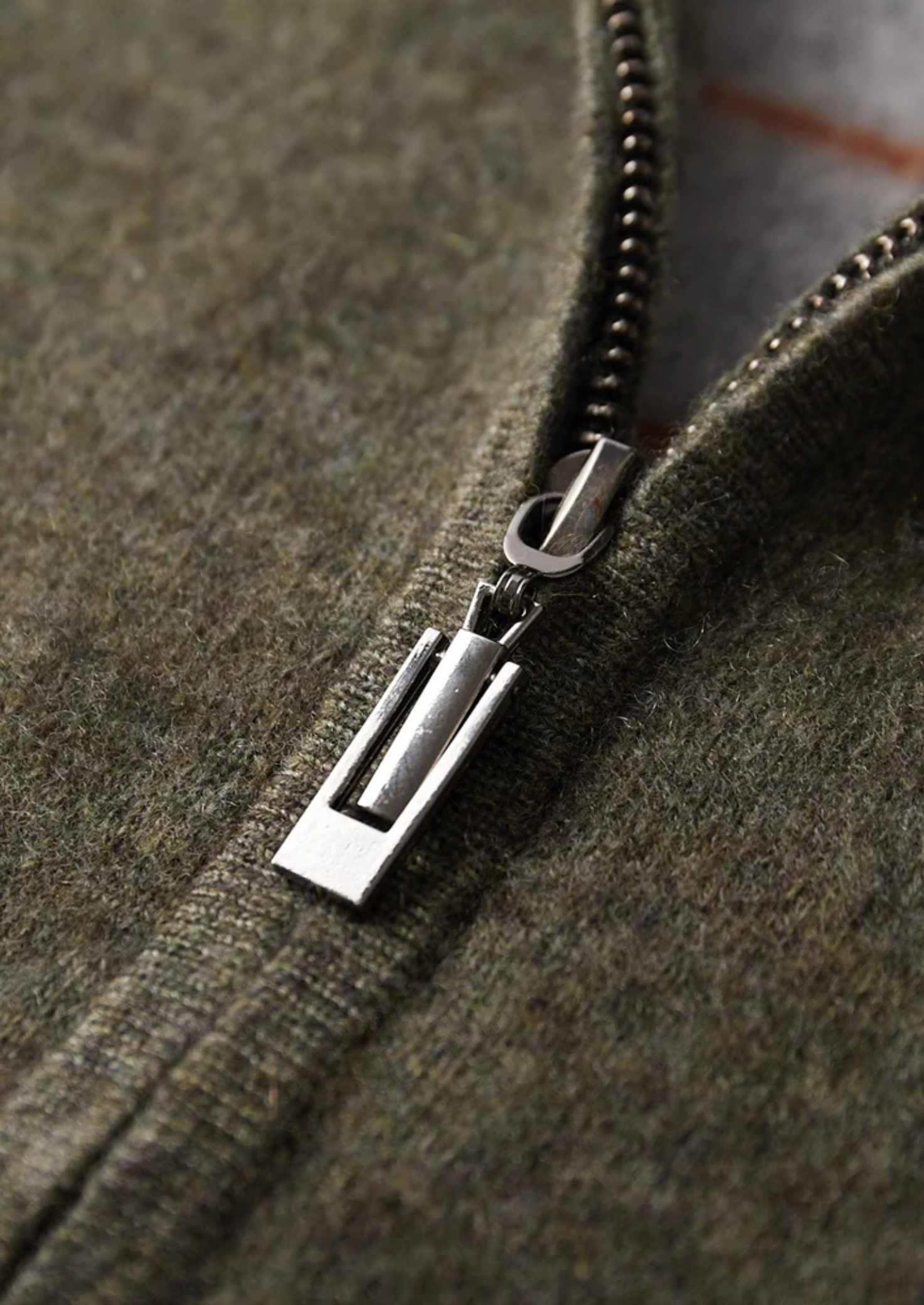 Veroux Mode | Men’s Premium Cashmere Two-Tone Zip Cardigan