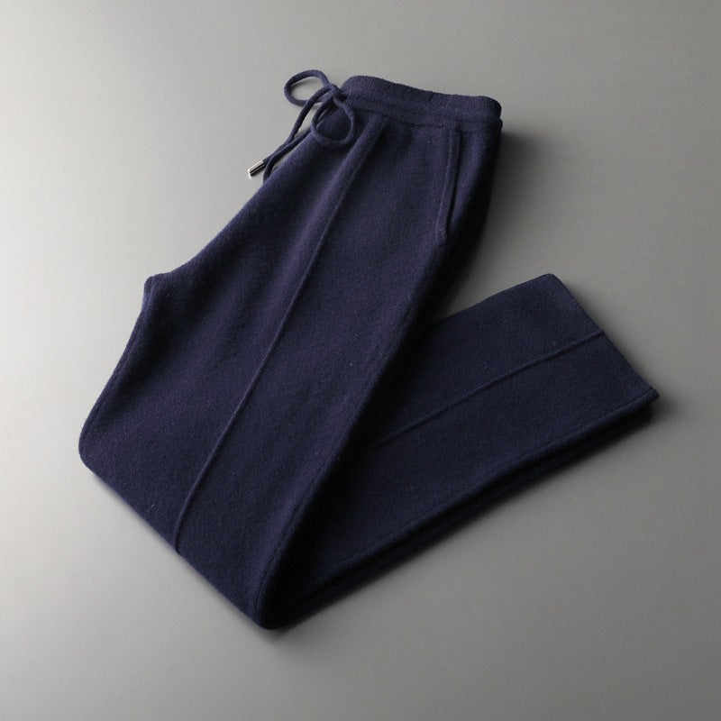 Veroux Mode | Men’s Pure Extra-Fine Merino Wool Leisure Trousers