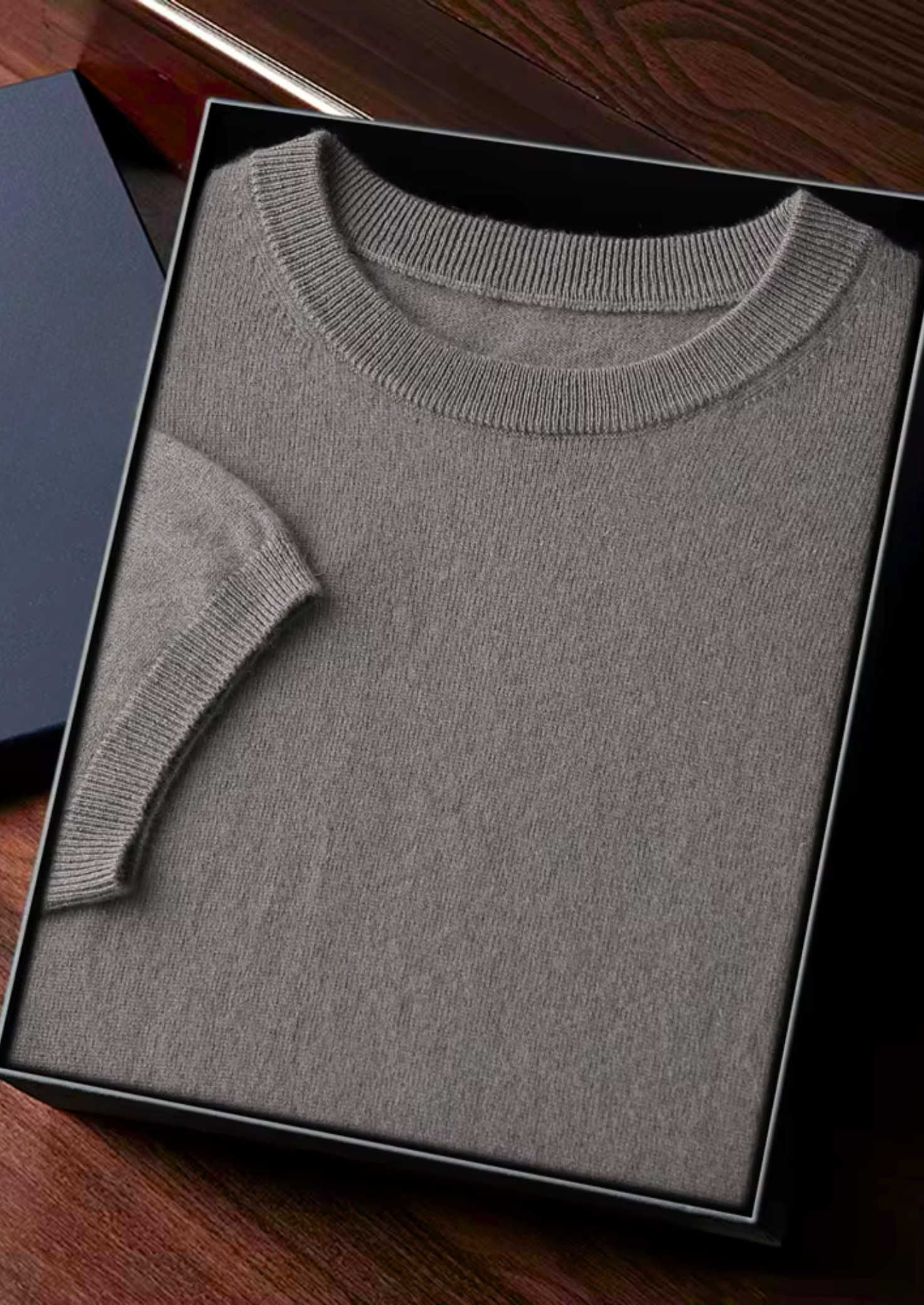 Veroux Mode | Men’s Premium Cashmere Classic Crewneck T-Shirt