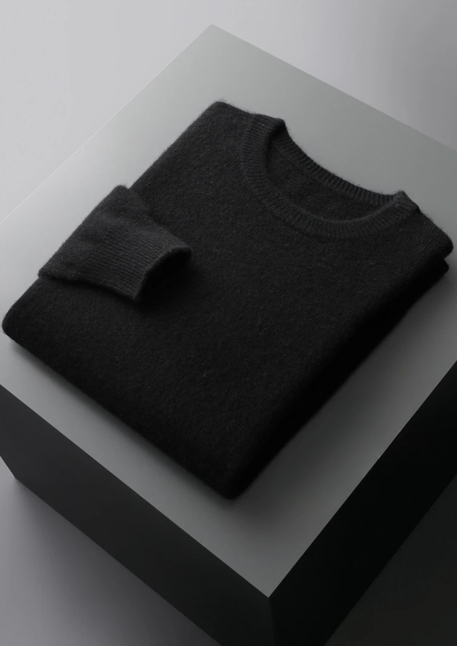 Veroux Mode | Men’s Pure Extra-Fine Merino Wool Classic Crewneck