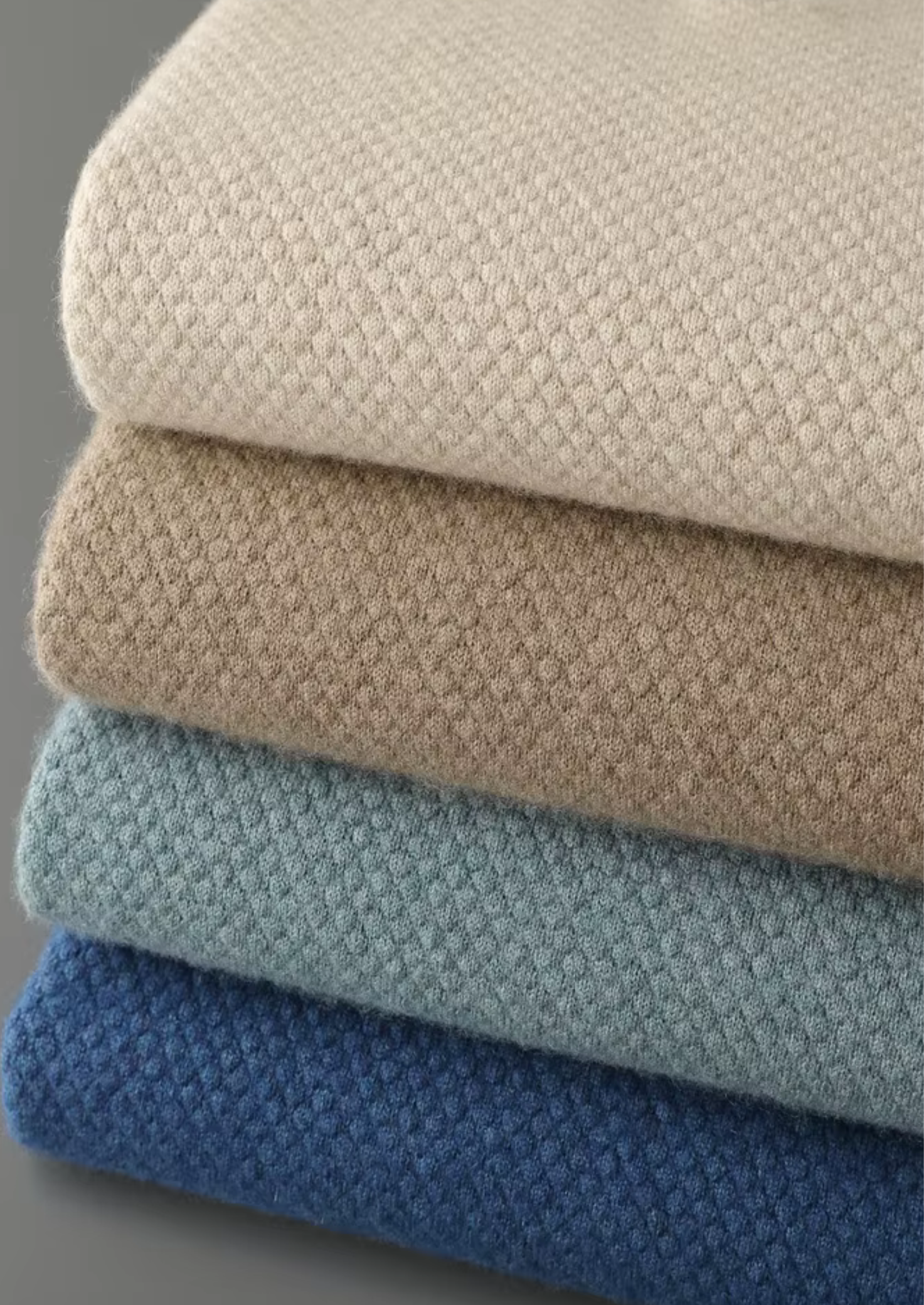 Veroux Mode | Men’s Premium Cashmere Textured Sweater Polo