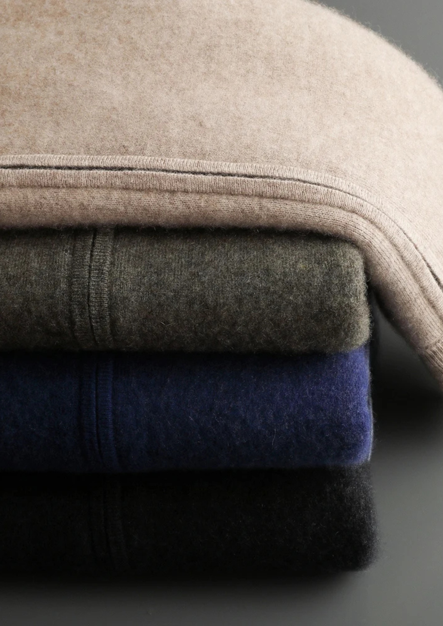 Veroux Mode | Men’s Premium Cashmere Two-Tone Zip Cardigan
