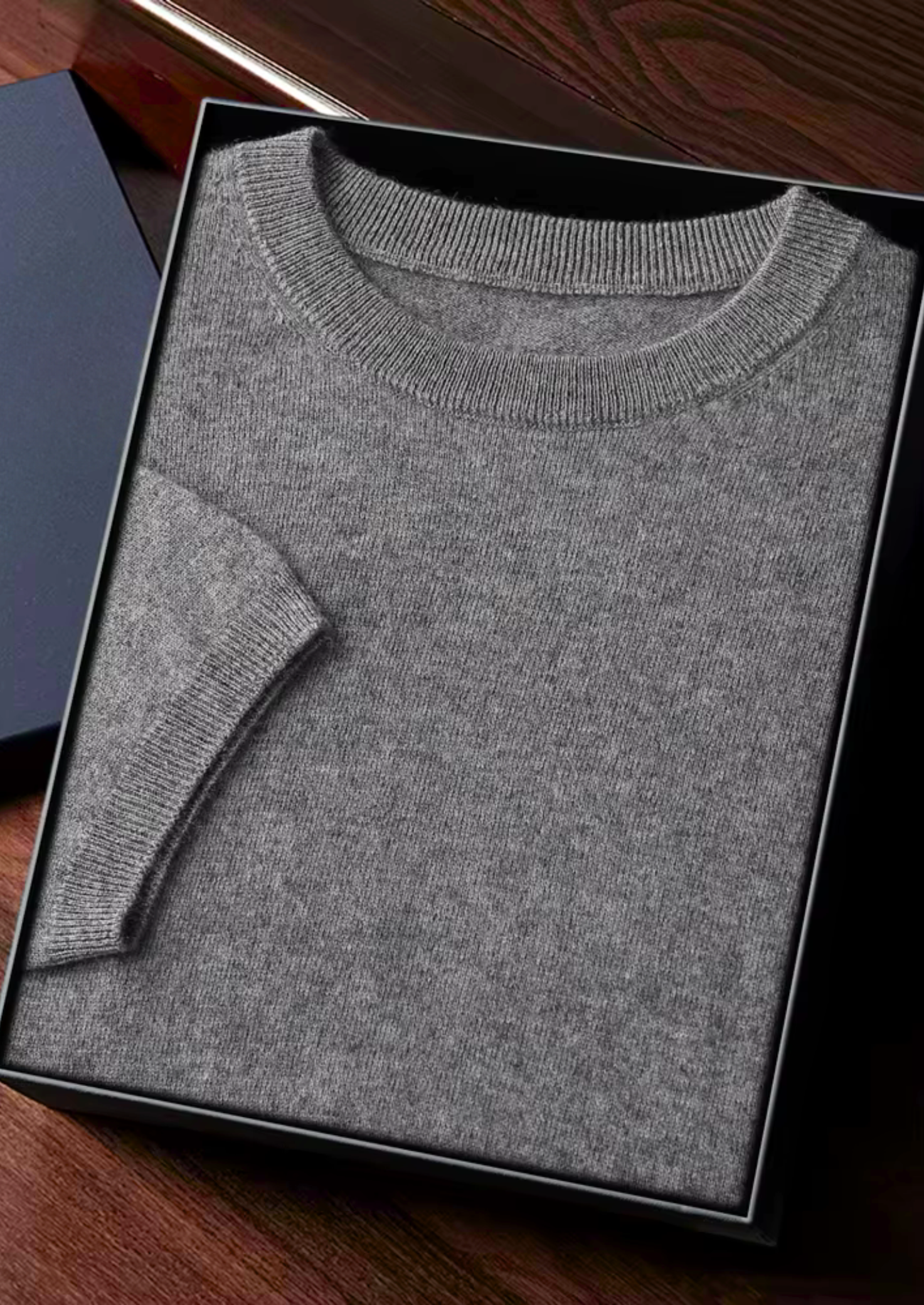 Veroux Mode | Men’s Premium Cashmere Classic Crewneck T-Shirt