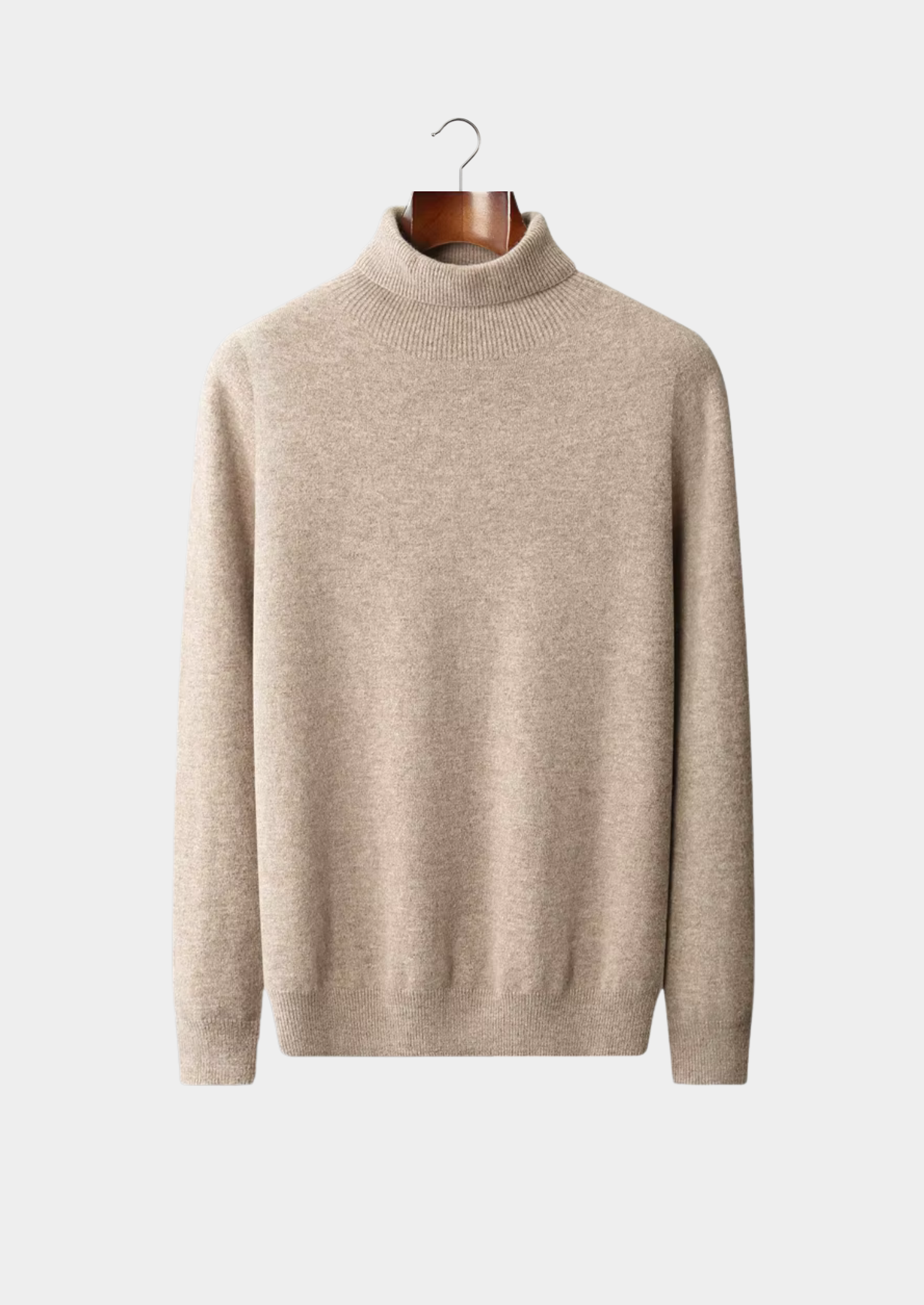 Veroux Mode | Men’s Pure Extra-Fine Merino Wool Classic Rollneck