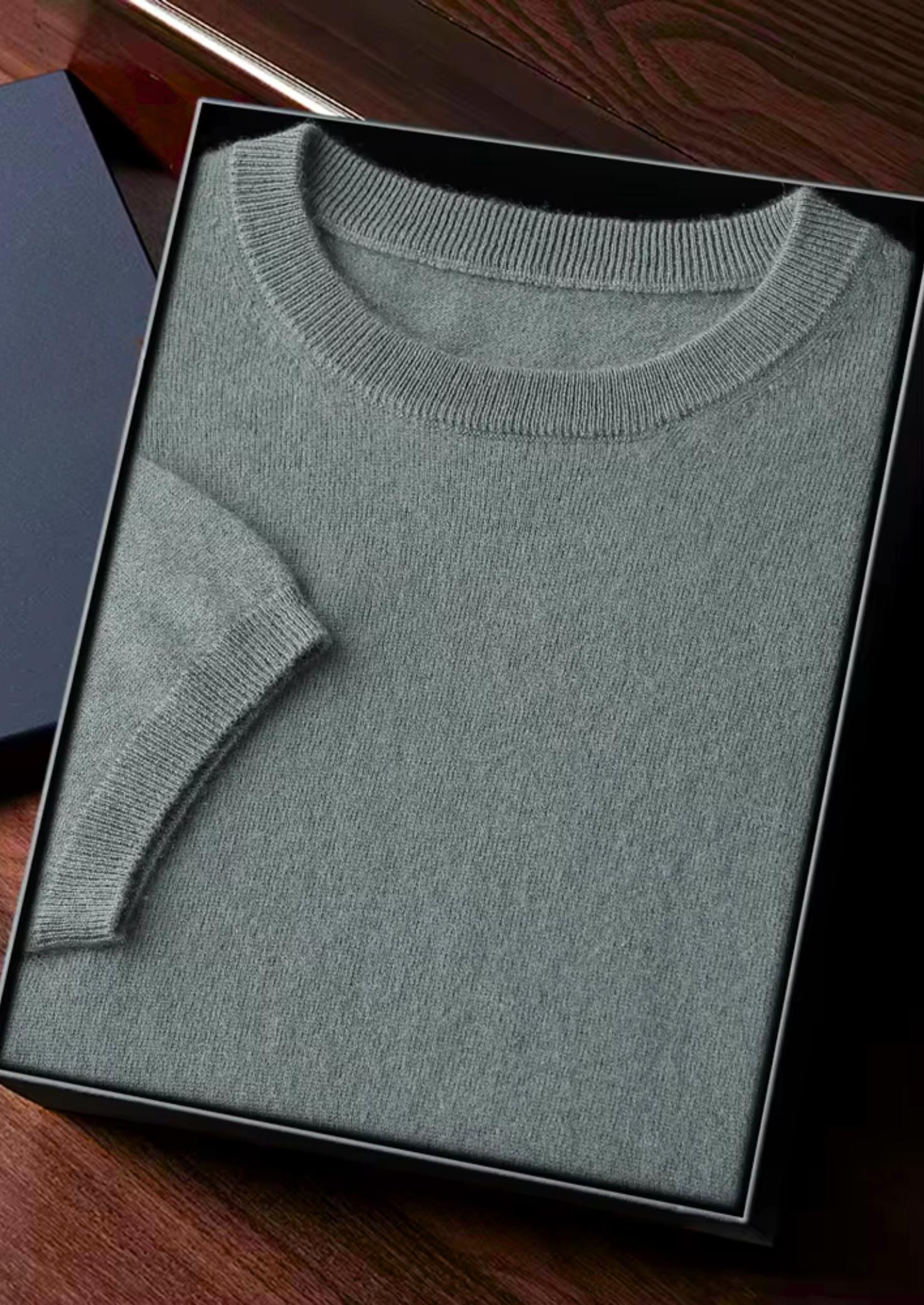 Veroux Mode | Men’s Premium Cashmere Classic Crewneck T-Shirt