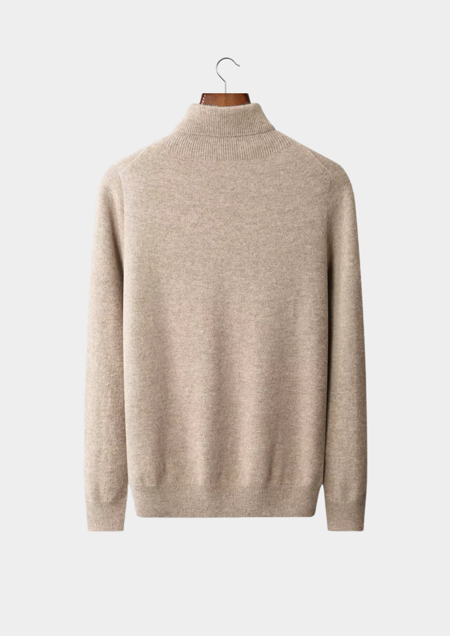 Veroux Mode | Men’s Pure Extra-Fine Merino Wool Classic Rollneck