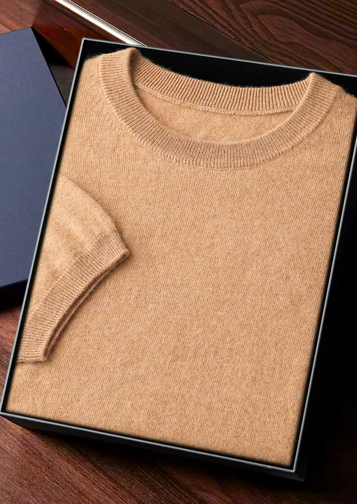 Veroux Mode | Men’s Premium Cashmere Classic Crewneck T-Shirt