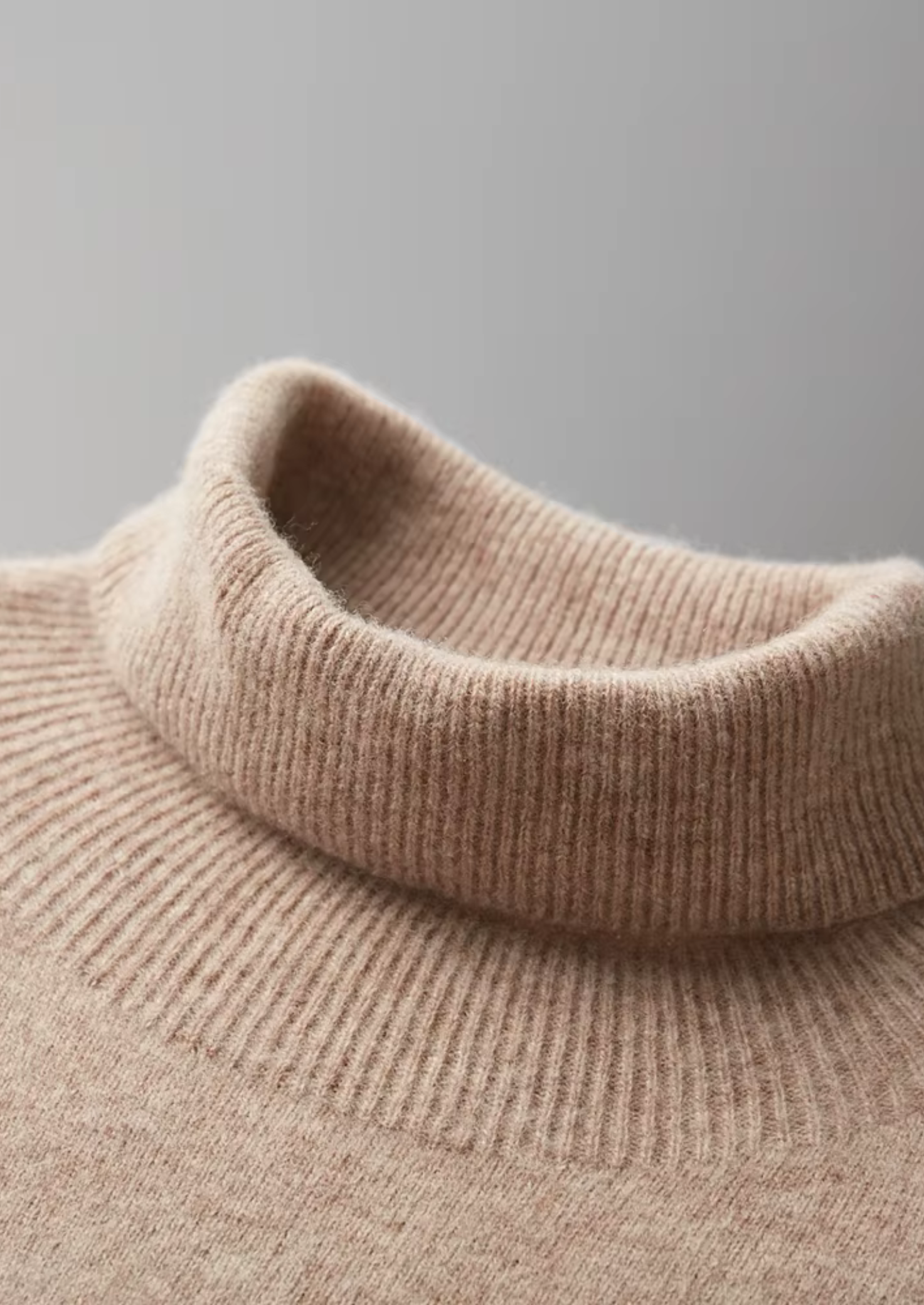 Veroux Mode | Men’s Pure Extra-Fine Merino Wool Classic Rollneck