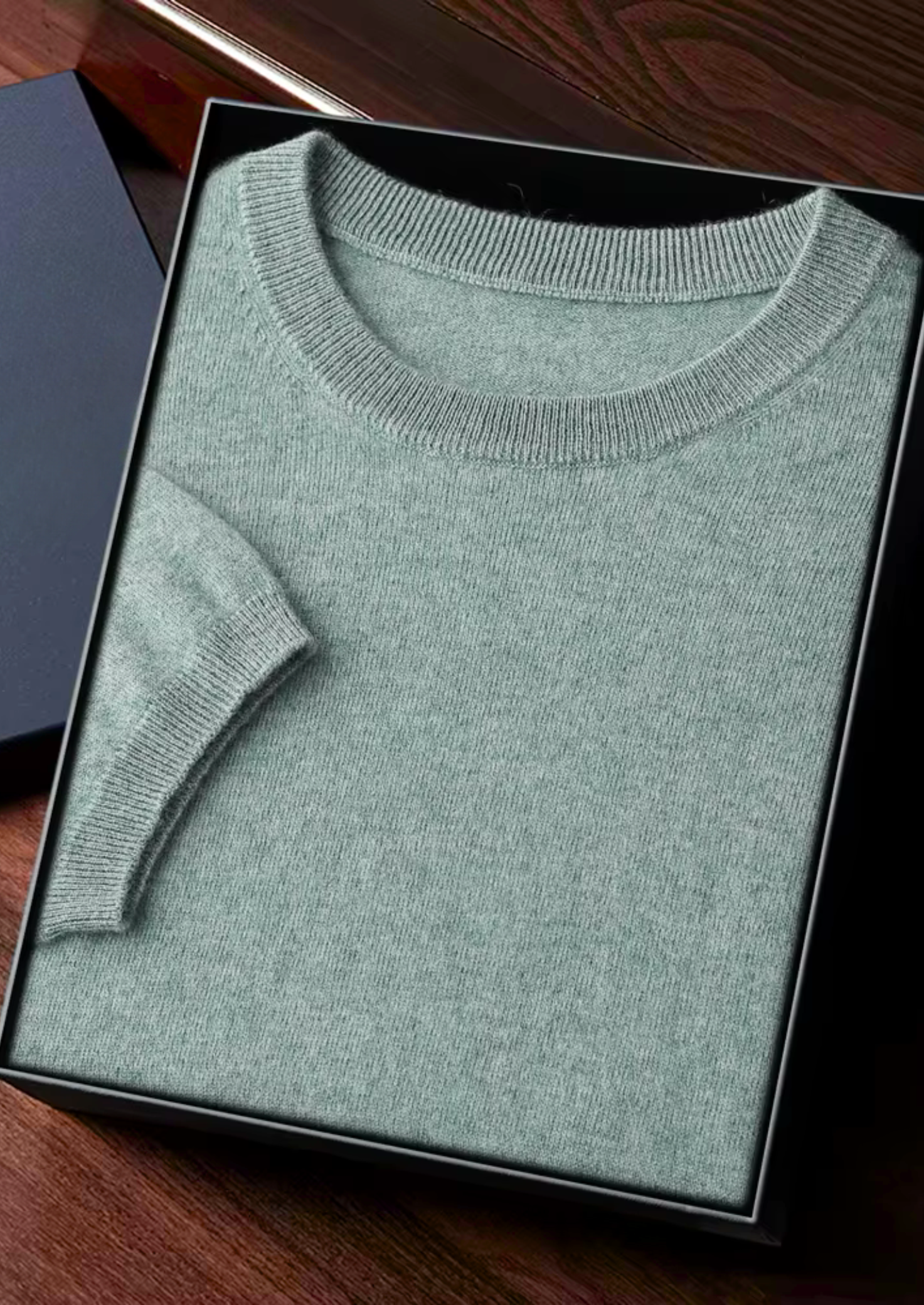 Veroux Mode | Men’s Premium Cashmere Classic Crewneck T-Shirt