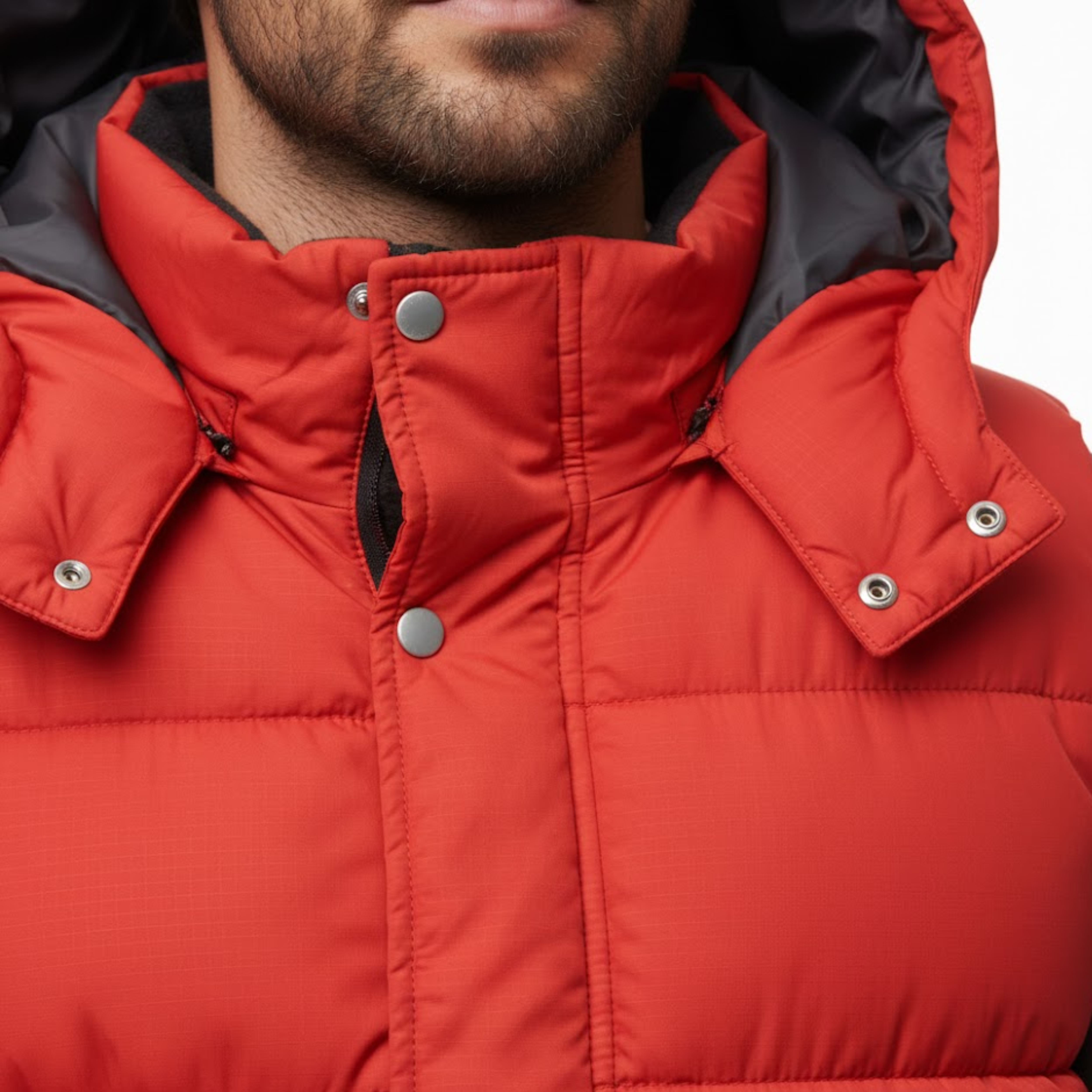 Men's Padded Hooded Vest Sleeveless Puffer Gilet with Full Zipper and Pockets