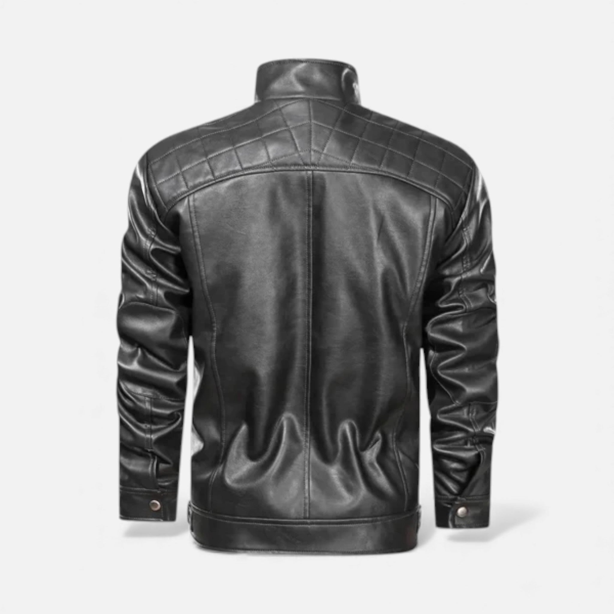 Veroux Mode | Men’s Leather Biker Jacket – Cornelius Edition
