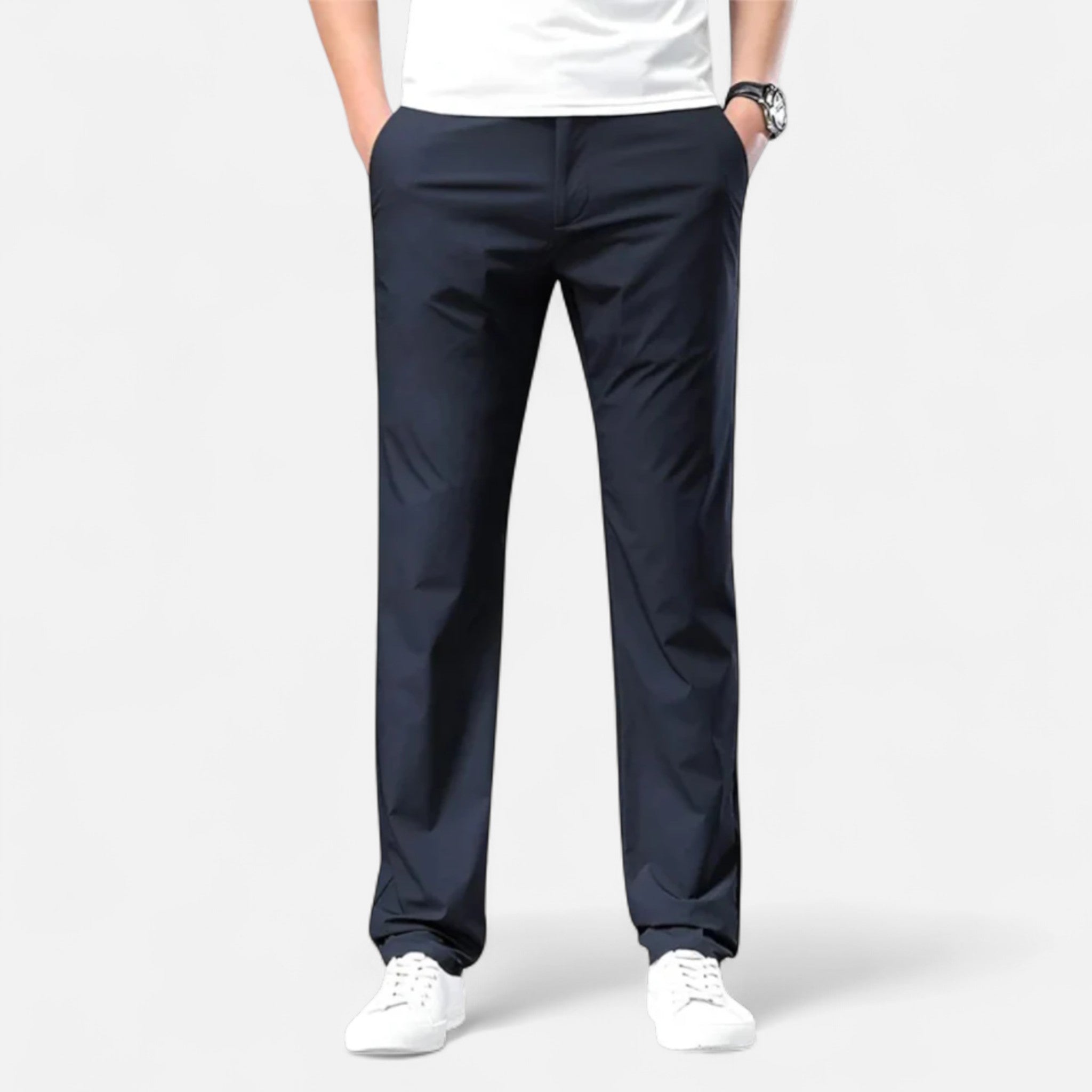 Veroux Mode | Men’s Tailored Chino Trousers – Everyday Elegance, Refined Versatility