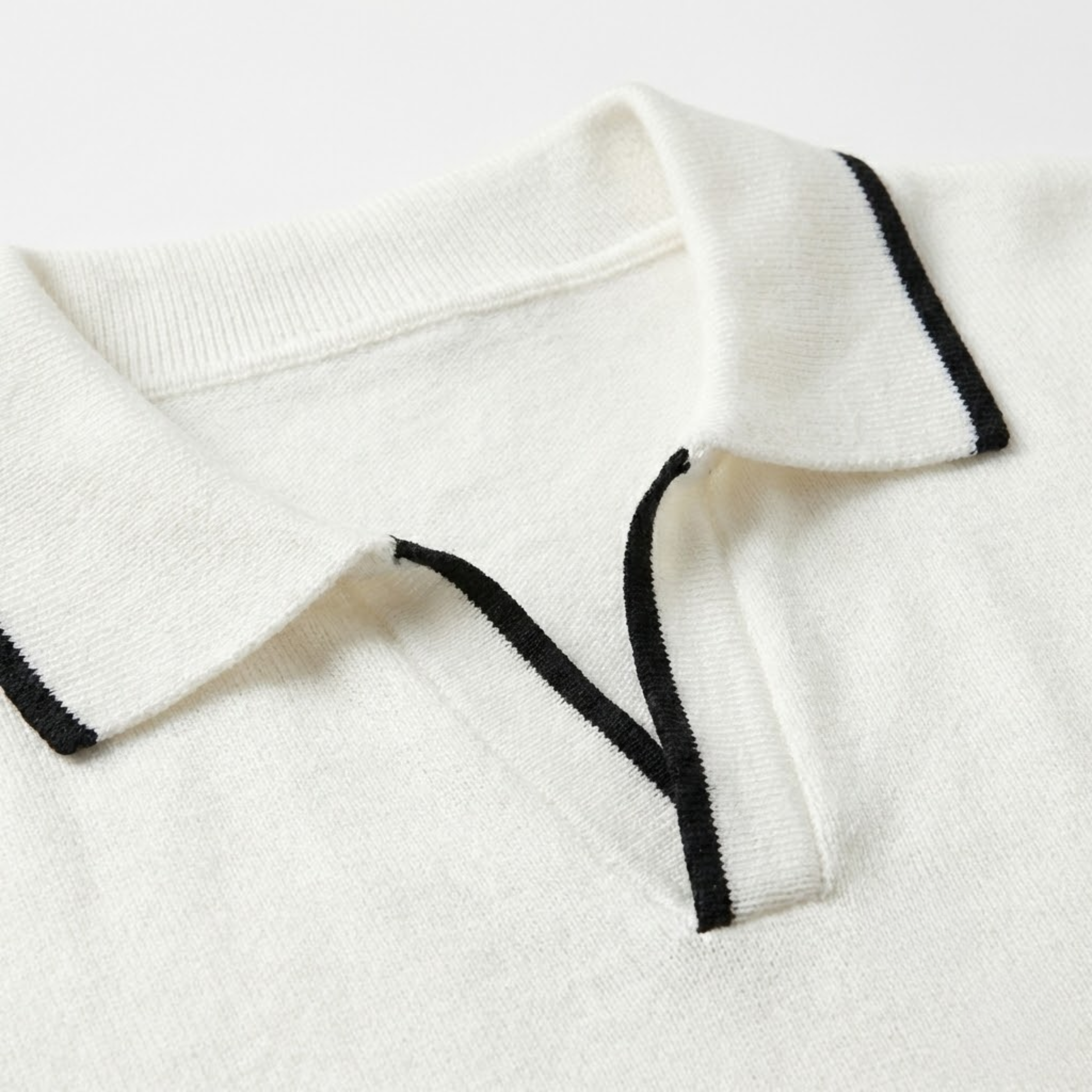 Men's Knit Polo Shirt Short Sleeve Cotton Polyester Blend Slim Fit Smart Casual Top