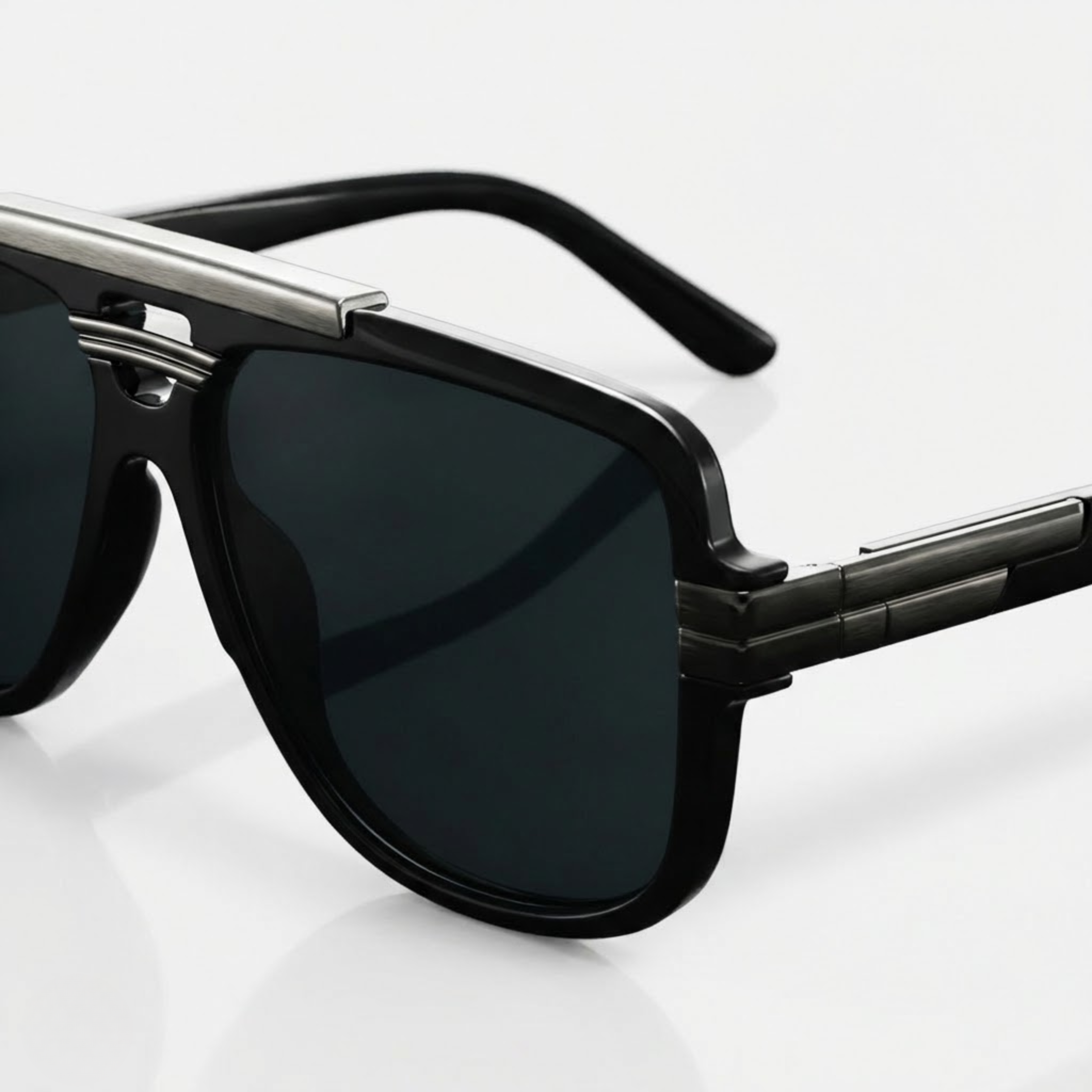 Double Bridge Pilot Sunglasses Oversized Fashion Shades UV400 Gradient Lens Eyewear