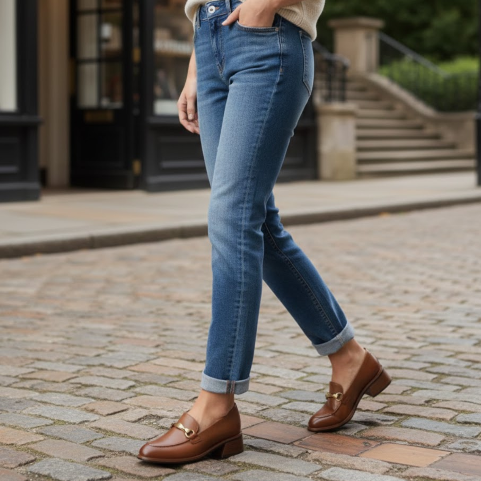 Genuine Leather British Style Loafers