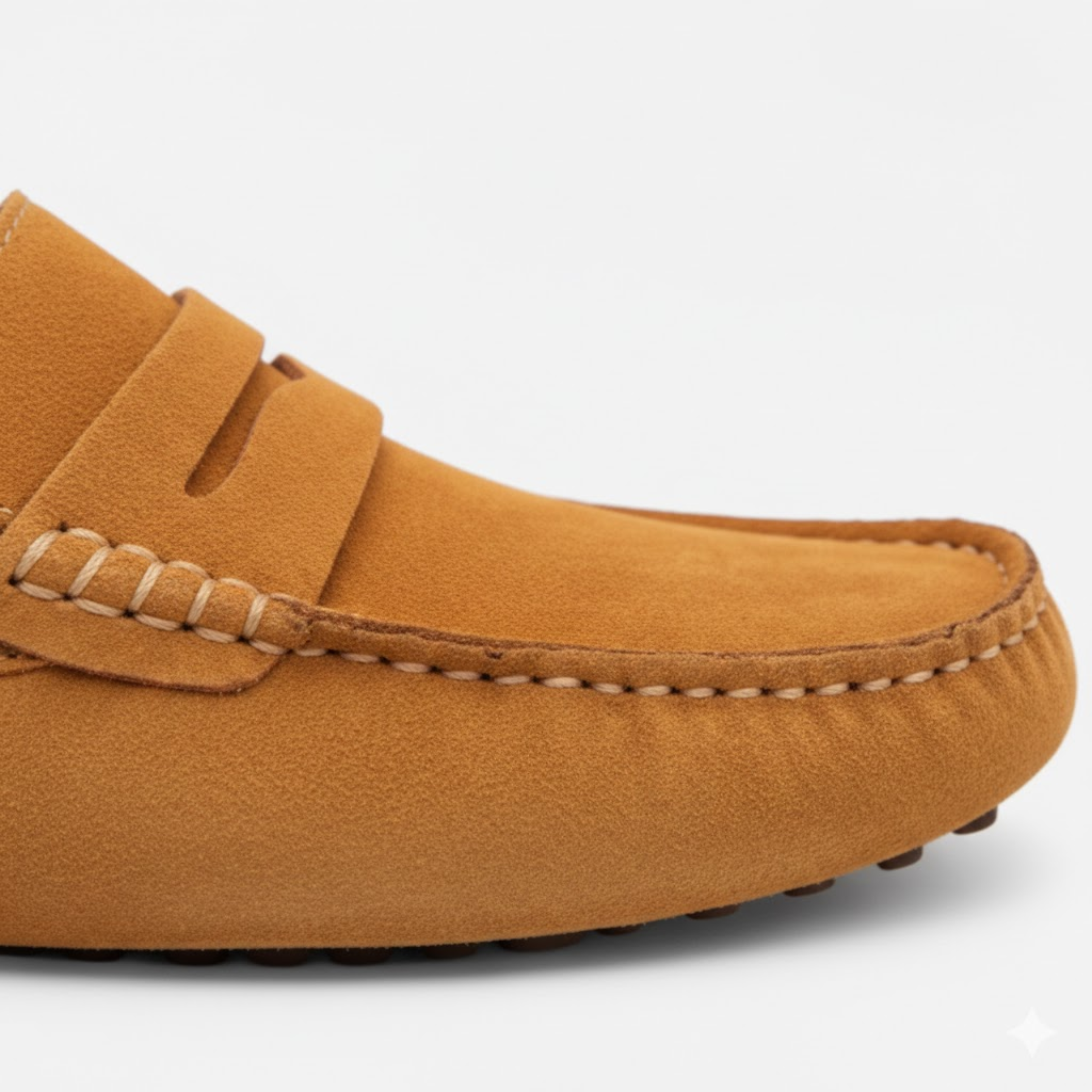 Men's Genuine Suede Leather Loafers Slip-On Driving Shoes Flat Moccasins