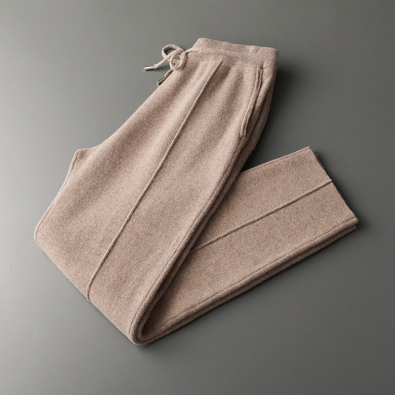 Veroux Mode | Men’s Pure Extra-Fine Merino Wool Leisure Trousers