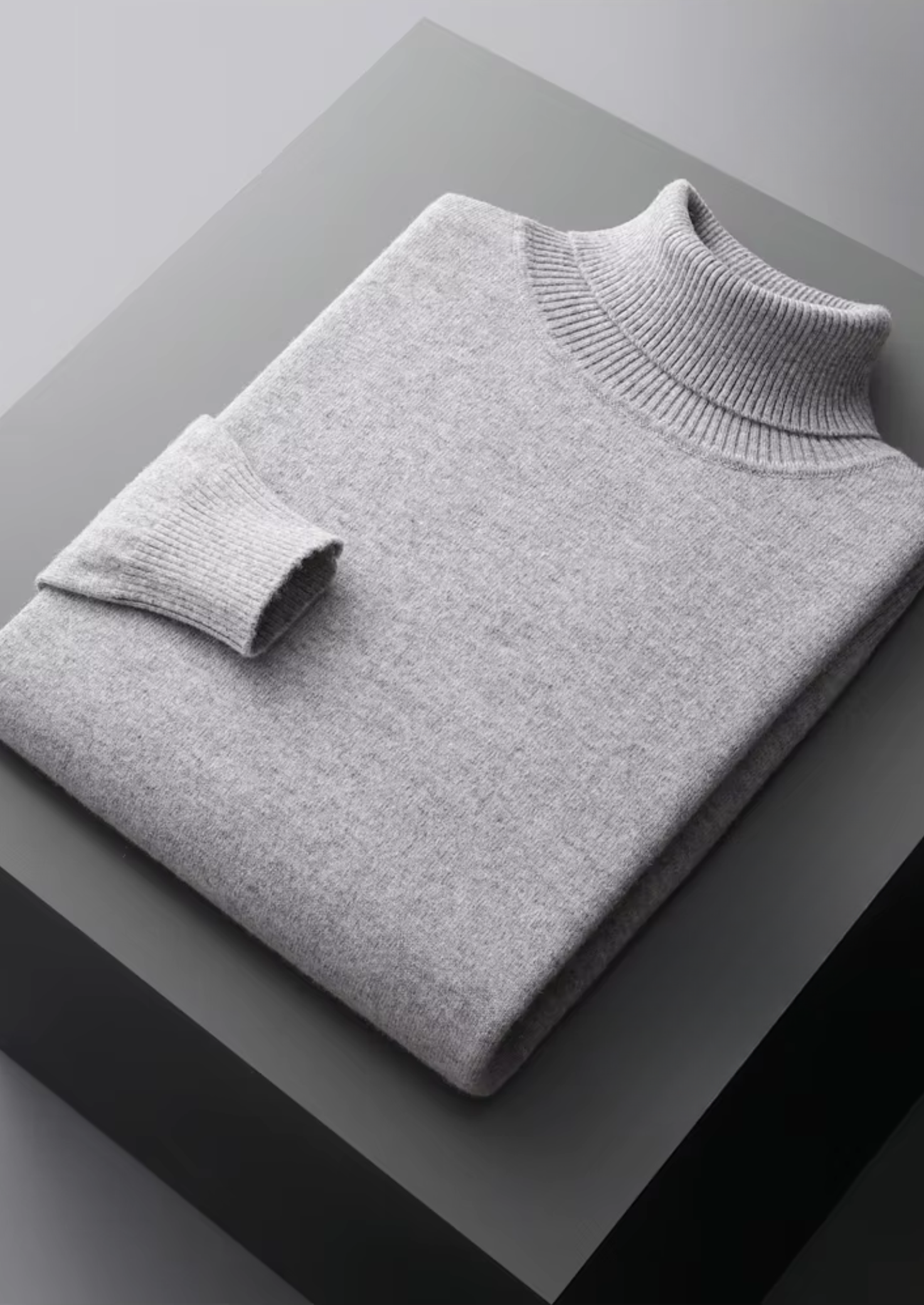 Veroux Mode | Men’s Pure Extra-Fine Merino Wool Classic Rollneck