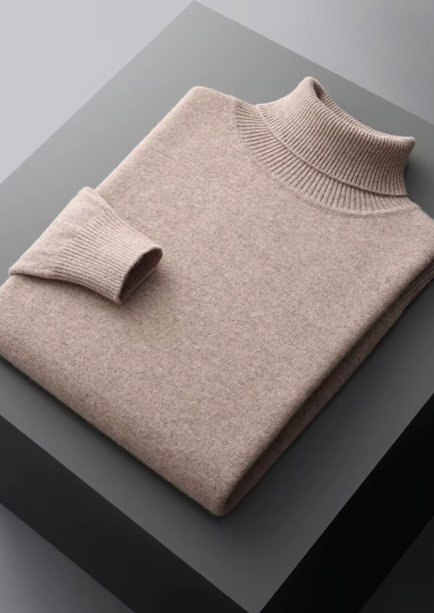 Veroux Mode | Men’s Pure Extra-Fine Merino Wool Classic Rollneck