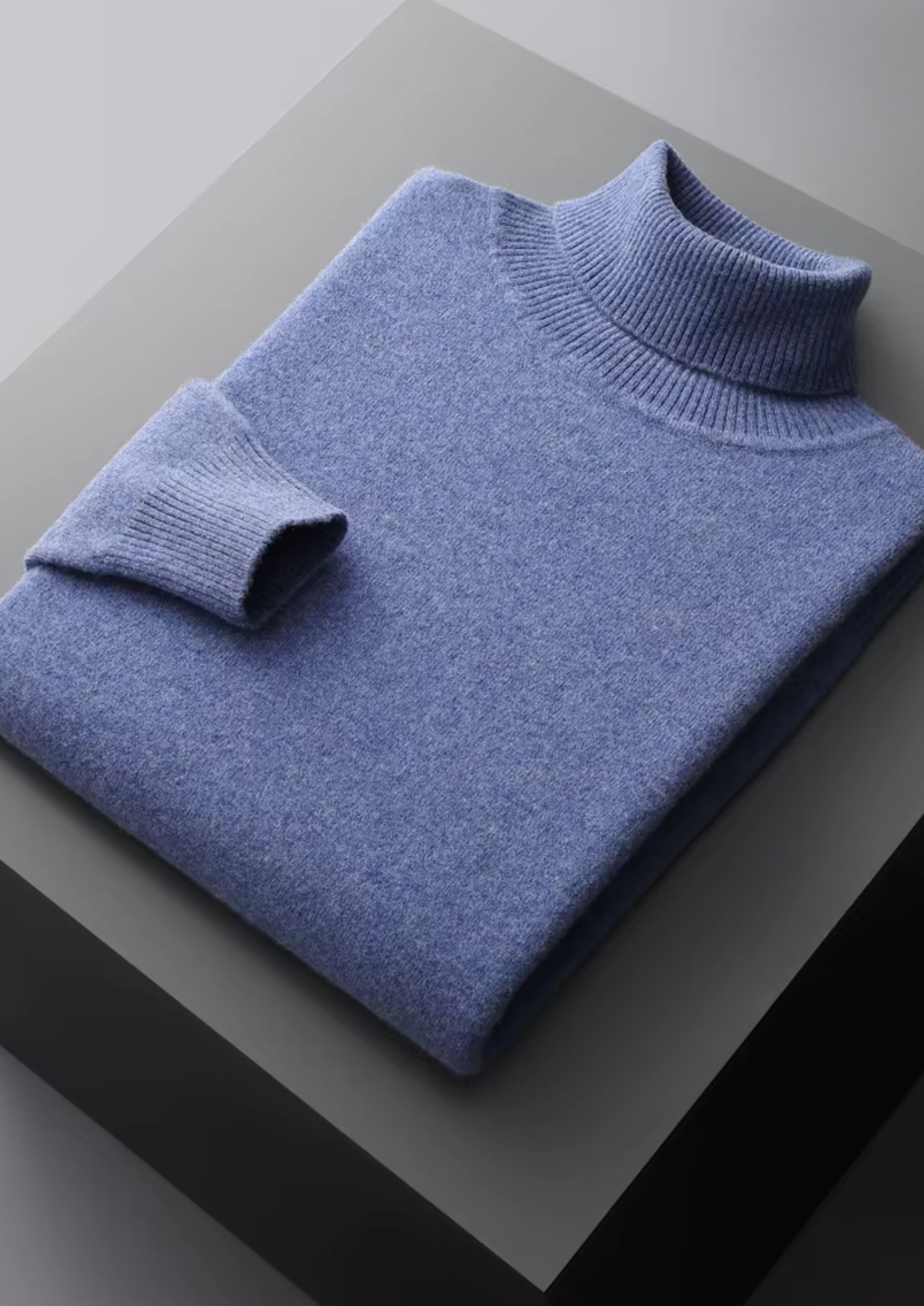 Veroux Mode | Men’s Pure Extra-Fine Merino Wool Classic Rollneck