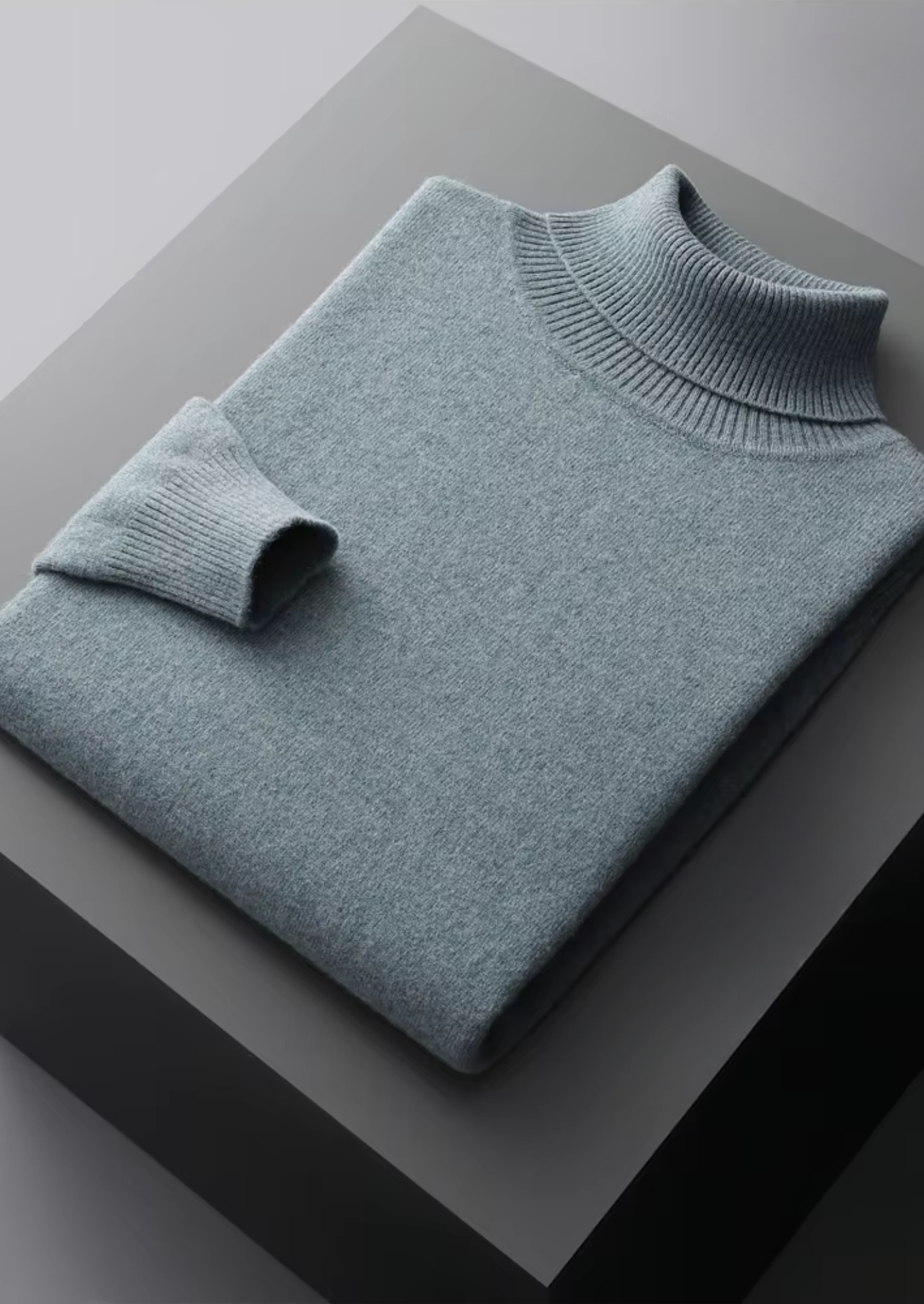 Veroux Mode | Men’s Pure Extra-Fine Merino Wool Classic Rollneck
