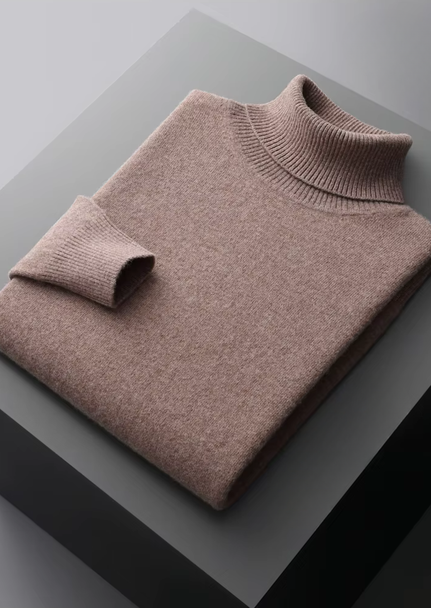 Veroux Mode | Men’s Pure Extra-Fine Merino Wool Classic Rollneck