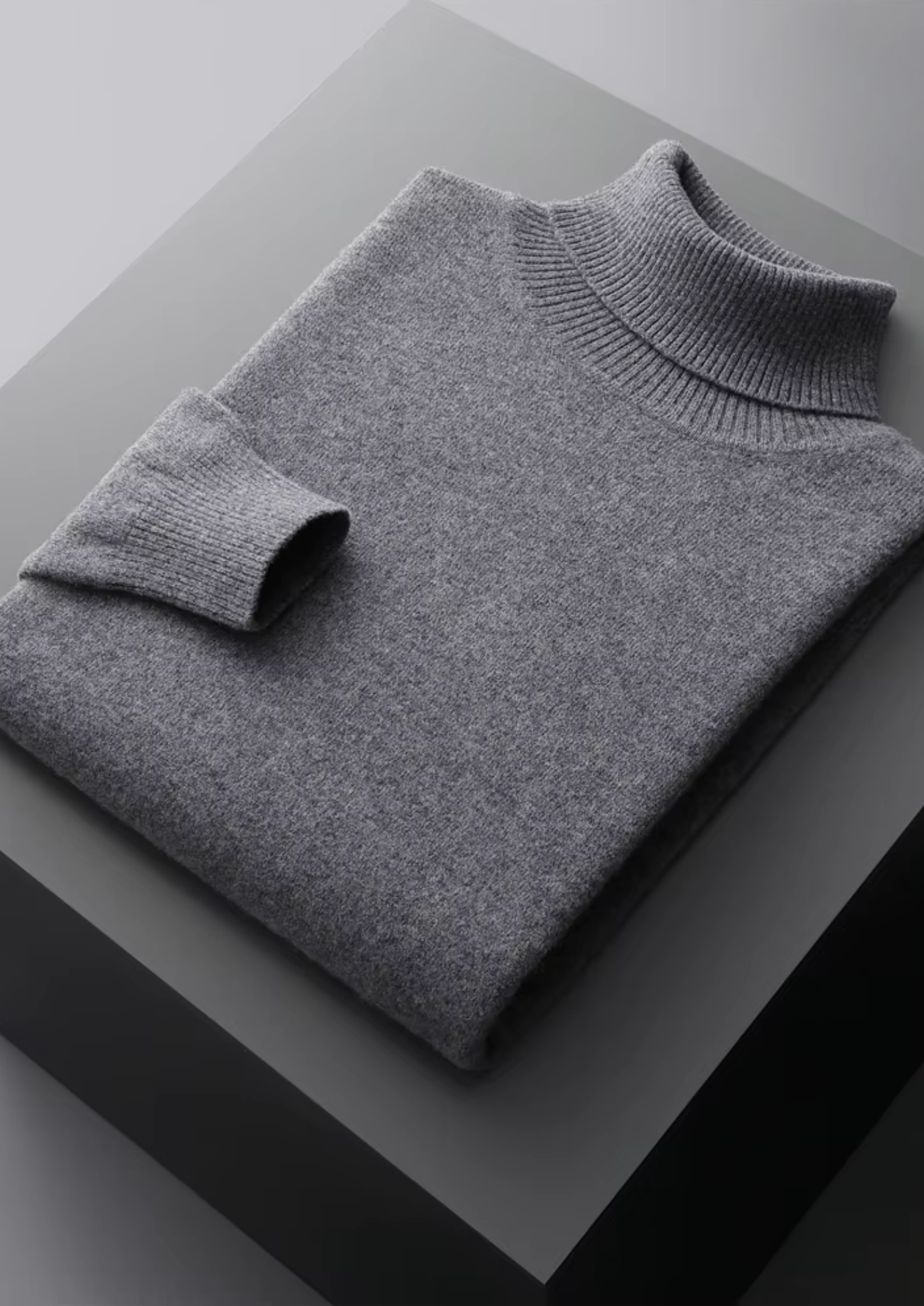 Veroux Mode | Men’s Pure Extra-Fine Merino Wool Classic Rollneck