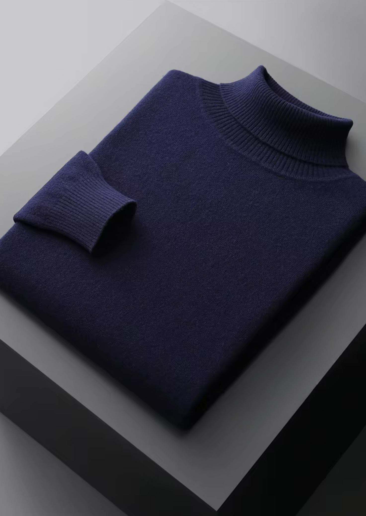 Veroux Mode | Men’s Pure Extra-Fine Merino Wool Classic Rollneck