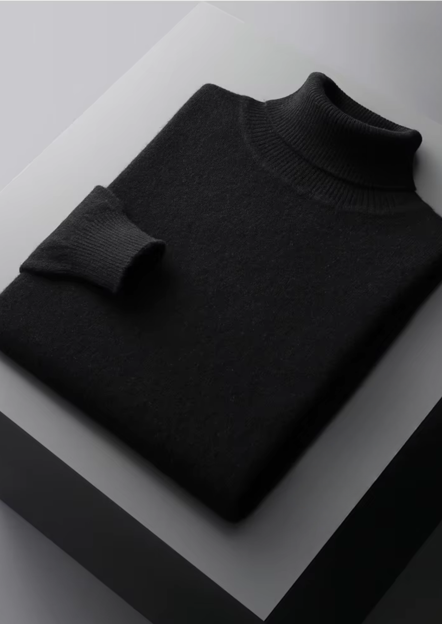 Veroux Mode | Men’s Pure Extra-Fine Merino Wool Classic Rollneck