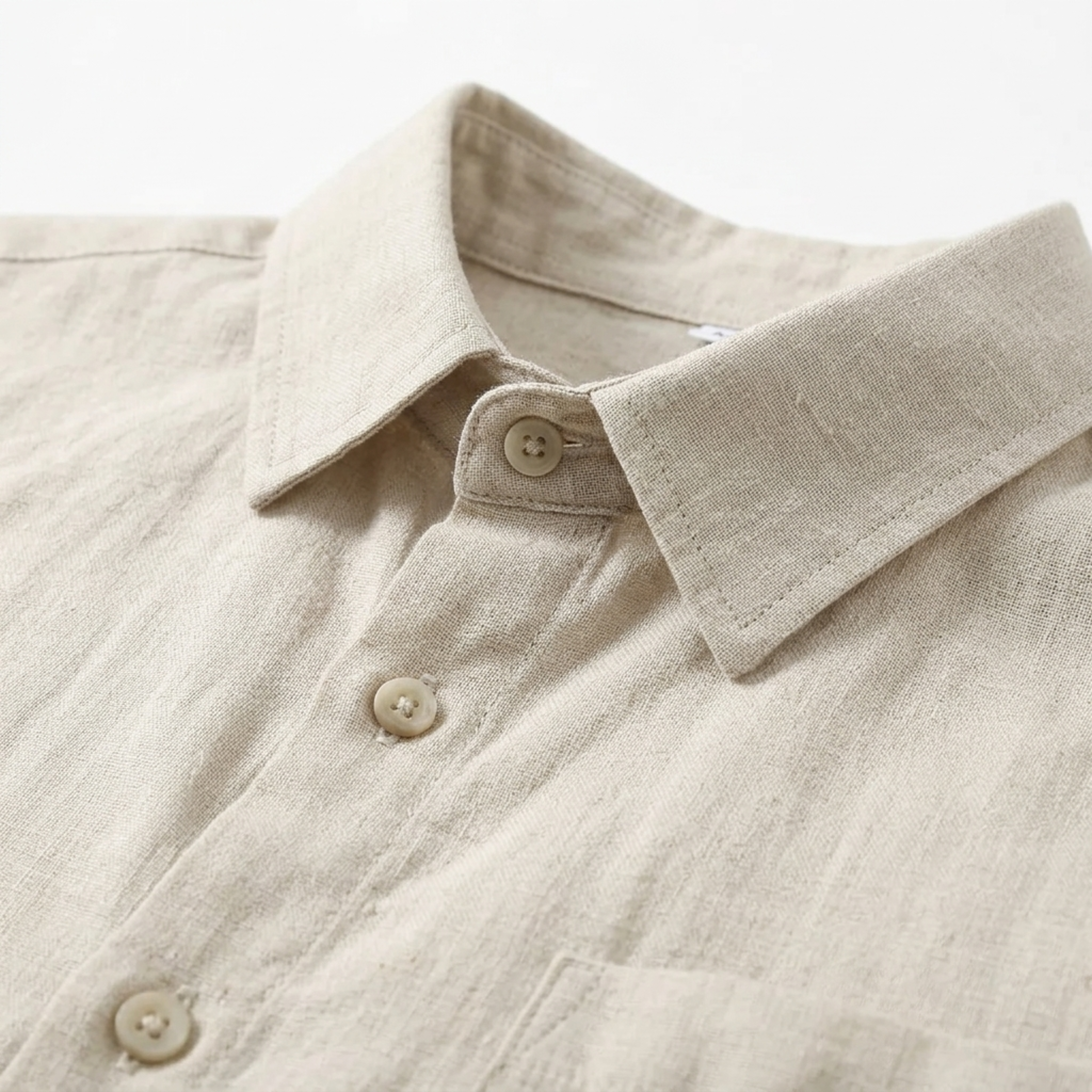 Linen two-piece set for men — relaxed fit — beach holiday