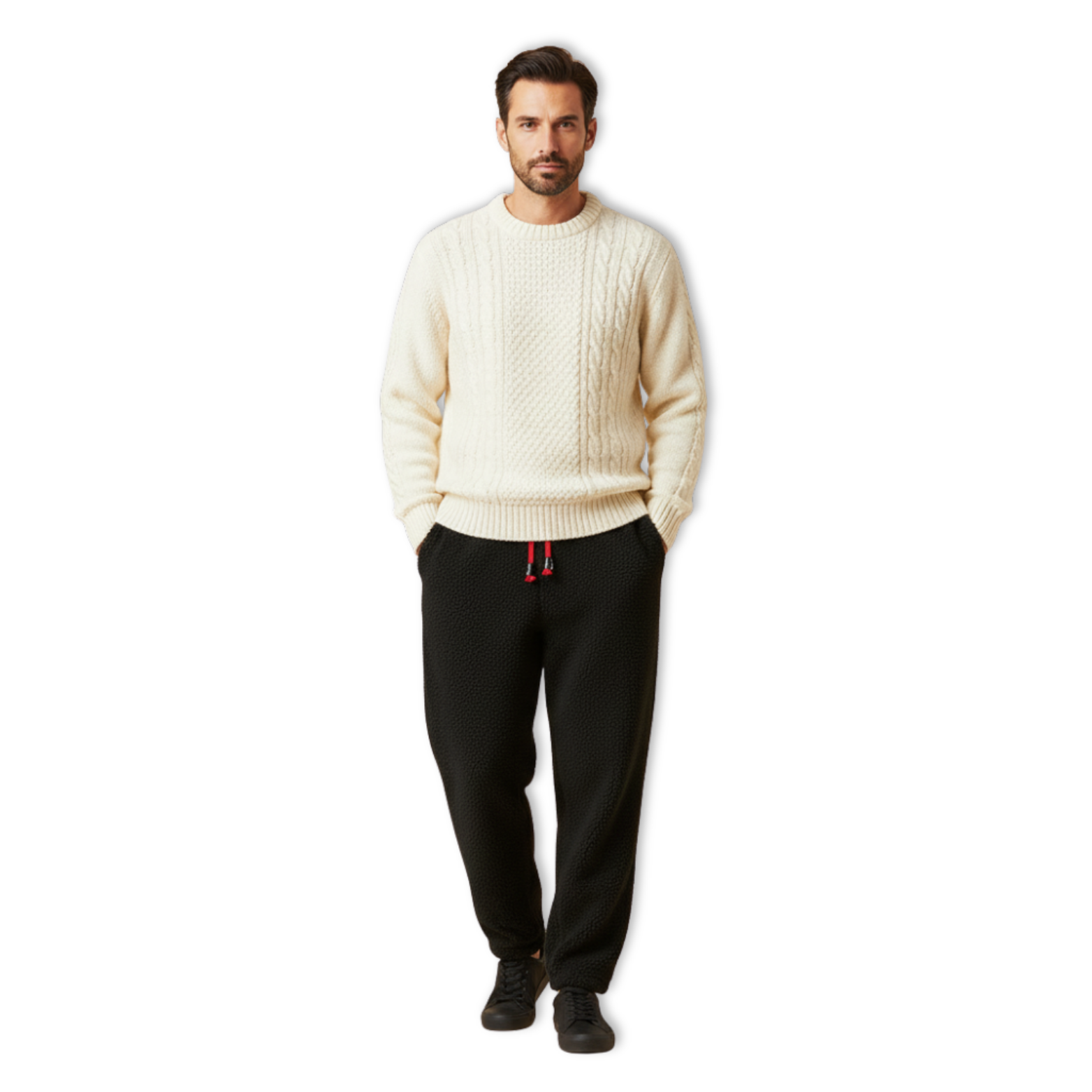 Men's Winter Warm Lamb Fur Sweatpants