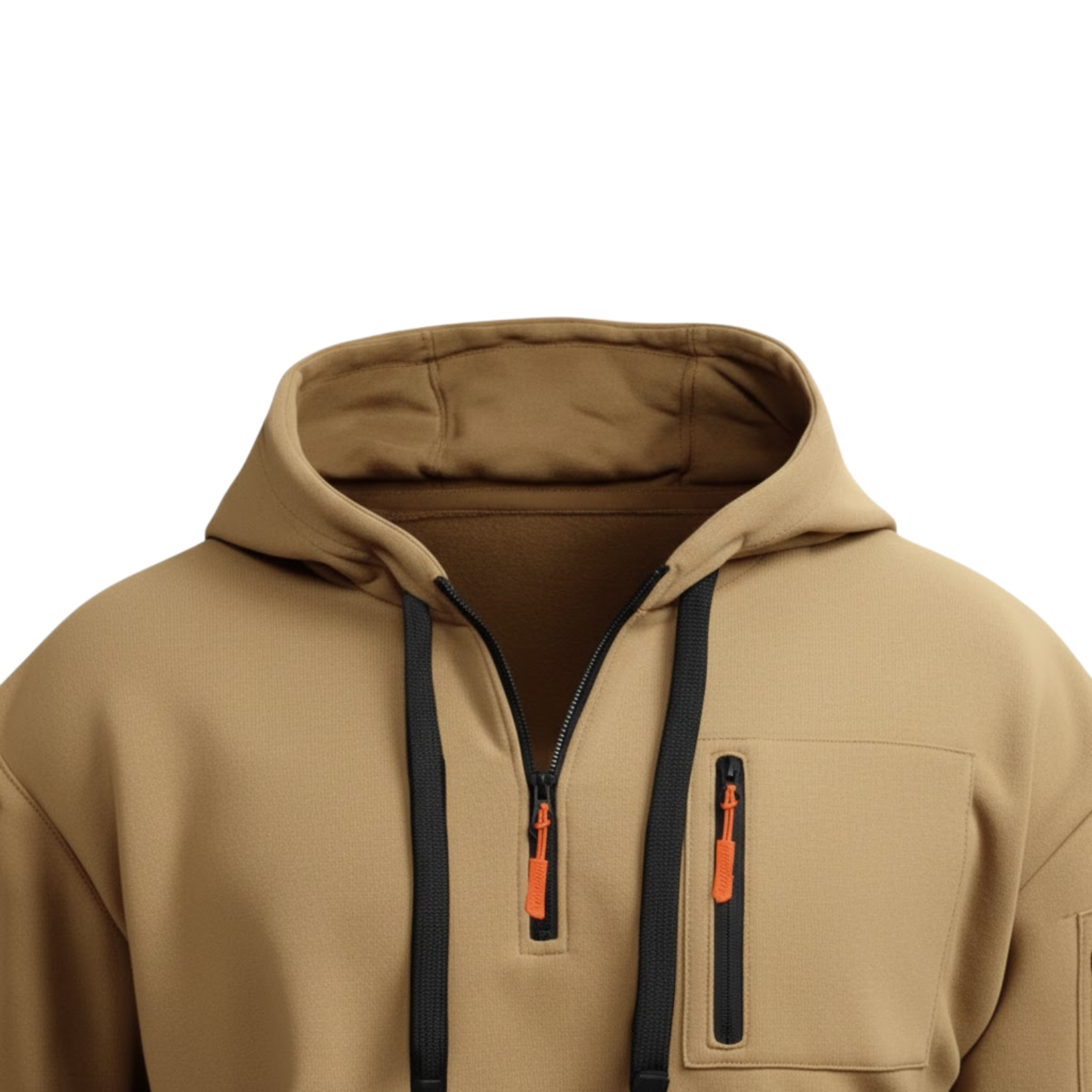 Men's Quarter Zip Tactical Hoodie Pullover Long Sleeve Casual Sweatshirt with Pockets