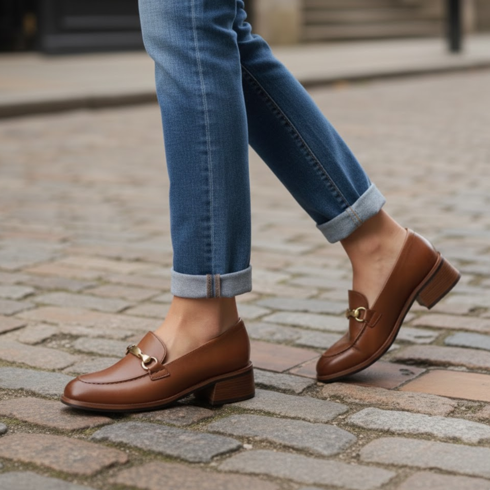 Genuine Leather British Style Loafers