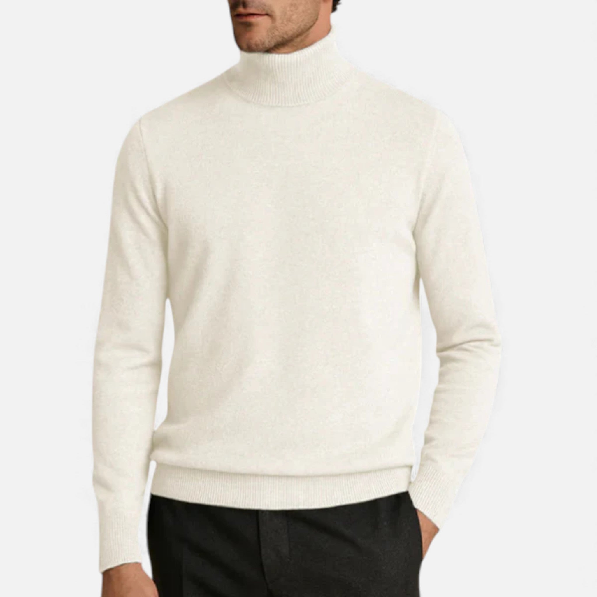 Veroux Mode | Men’s Ribbed Turtleneck Jumper – Sinclair Edition