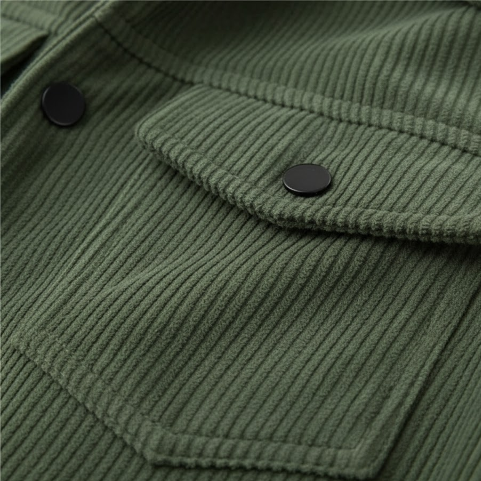 Men's Loose Fit Corduroy Collared Jacket