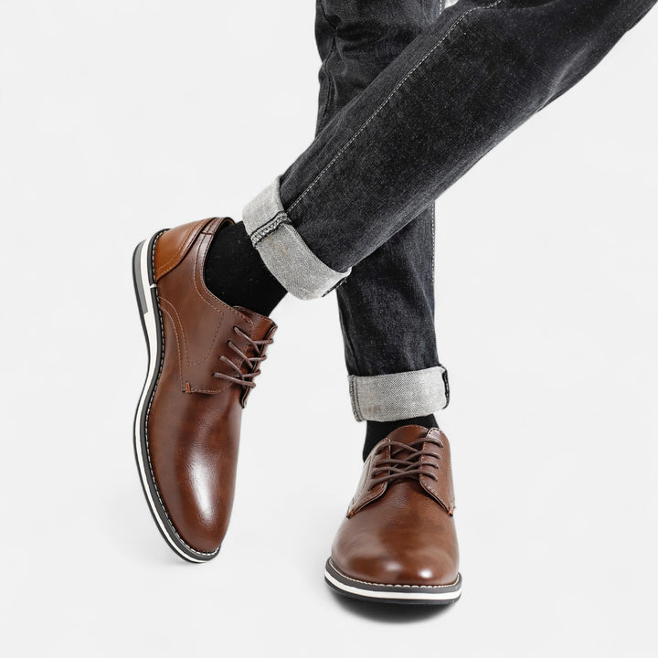 Veroux Mode | Men’s Luxe Ankle Leather Boots