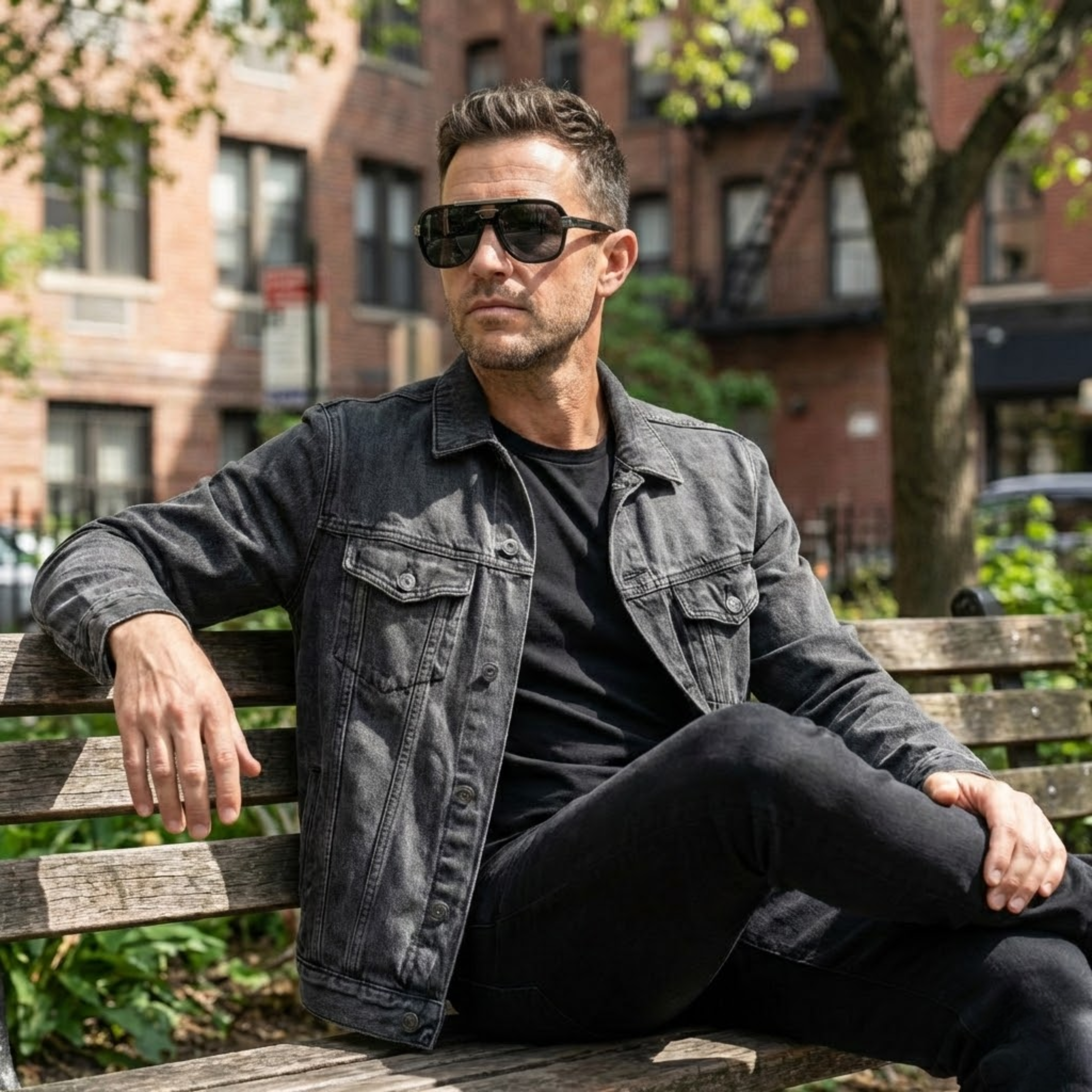 Double Bridge Pilot Sunglasses Oversized Fashion Shades UV400 Gradient Lens Eyewear