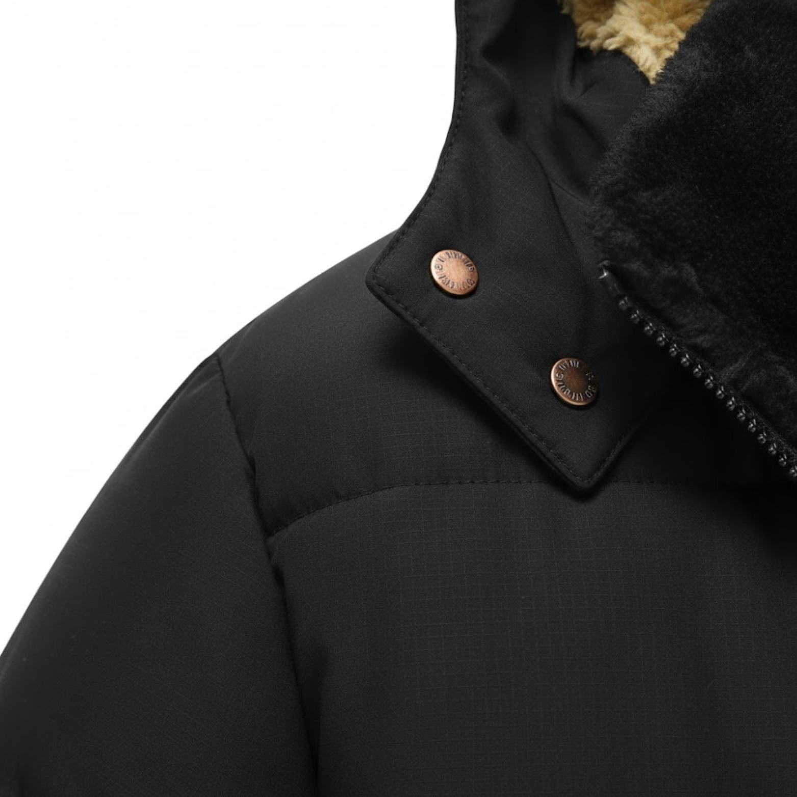 Men Winter Windproof Fleece Warm Thick Jacket Parkas Coat Fashion Hooded Fur Collar