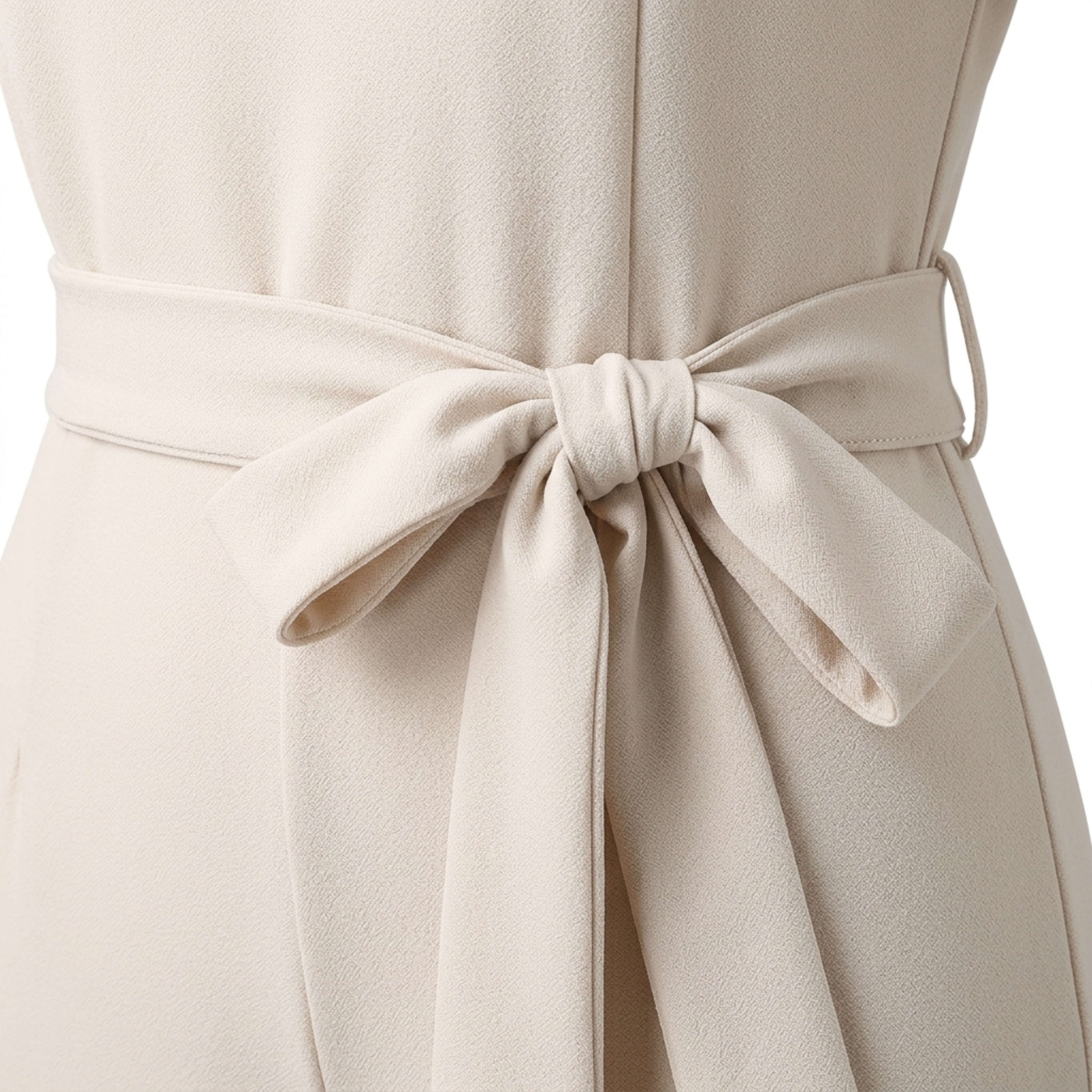 Women's wide-leg jumpsuit — belted waist with short sleeves — office wear