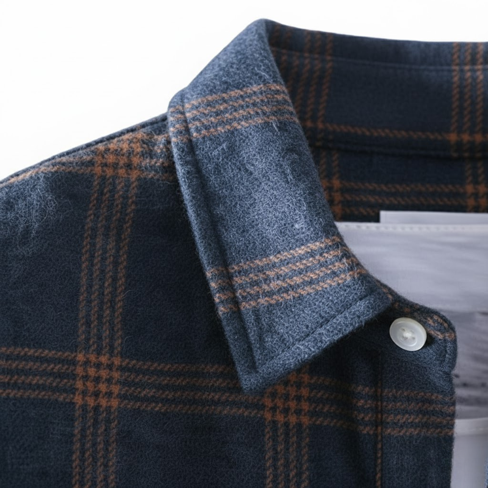 Men's Plaid Shirts Trendy and Casual Long-sleeved Shirt Jacket