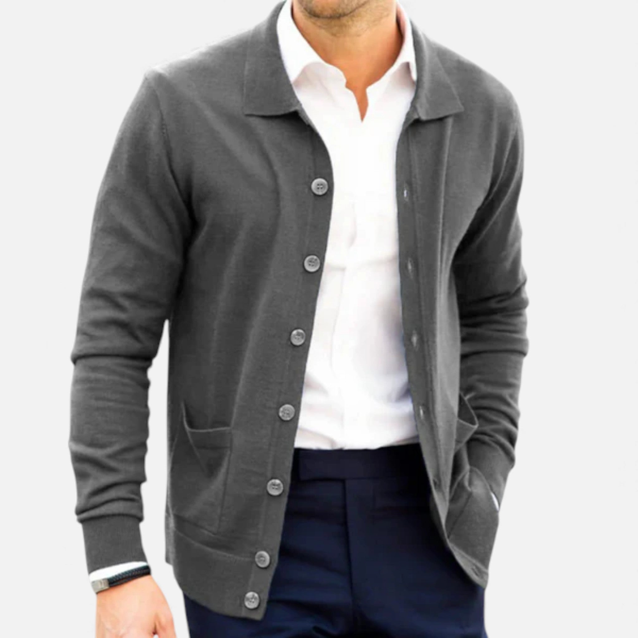 Veroux Mode | Men’s Polo Cardigan – Morley Edition
