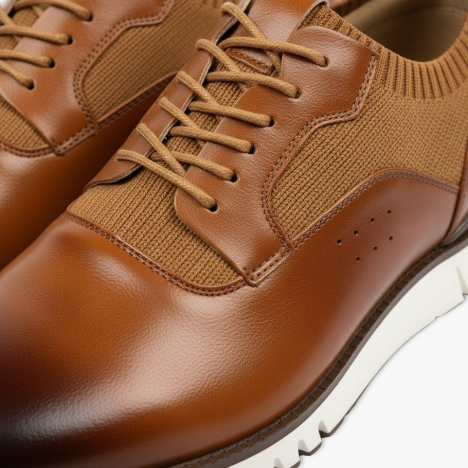 Men's Carved Brogue Leather Dress Shoes