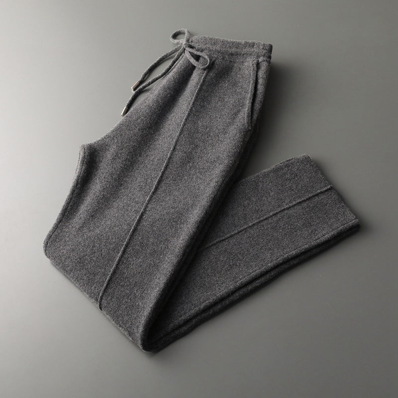 Veroux Mode | Men’s Pure Extra-Fine Merino Wool Leisure Trousers