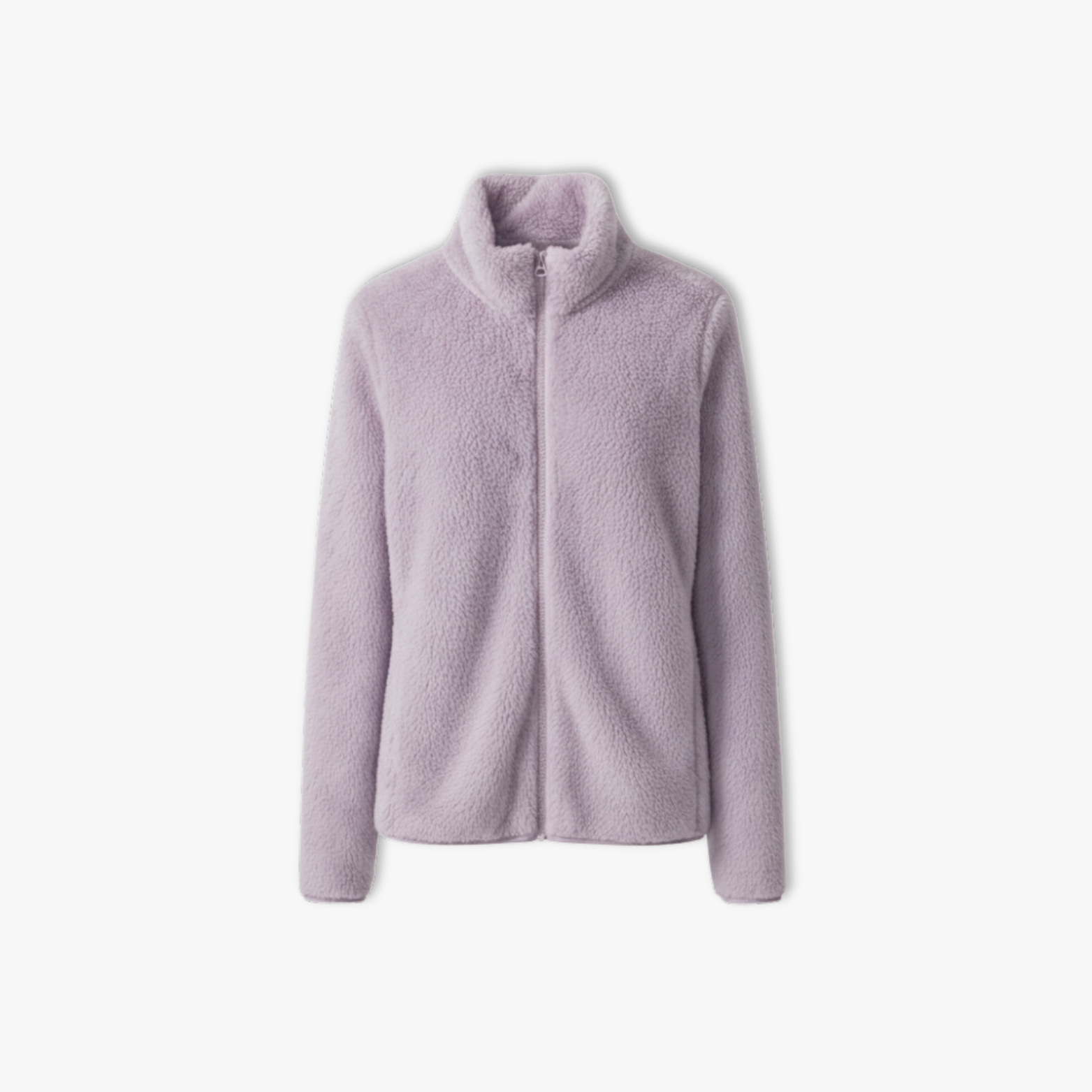 Women's Thickened Coral Fleece Jacket High Collar Full Zip Cardigan Sweatshirt