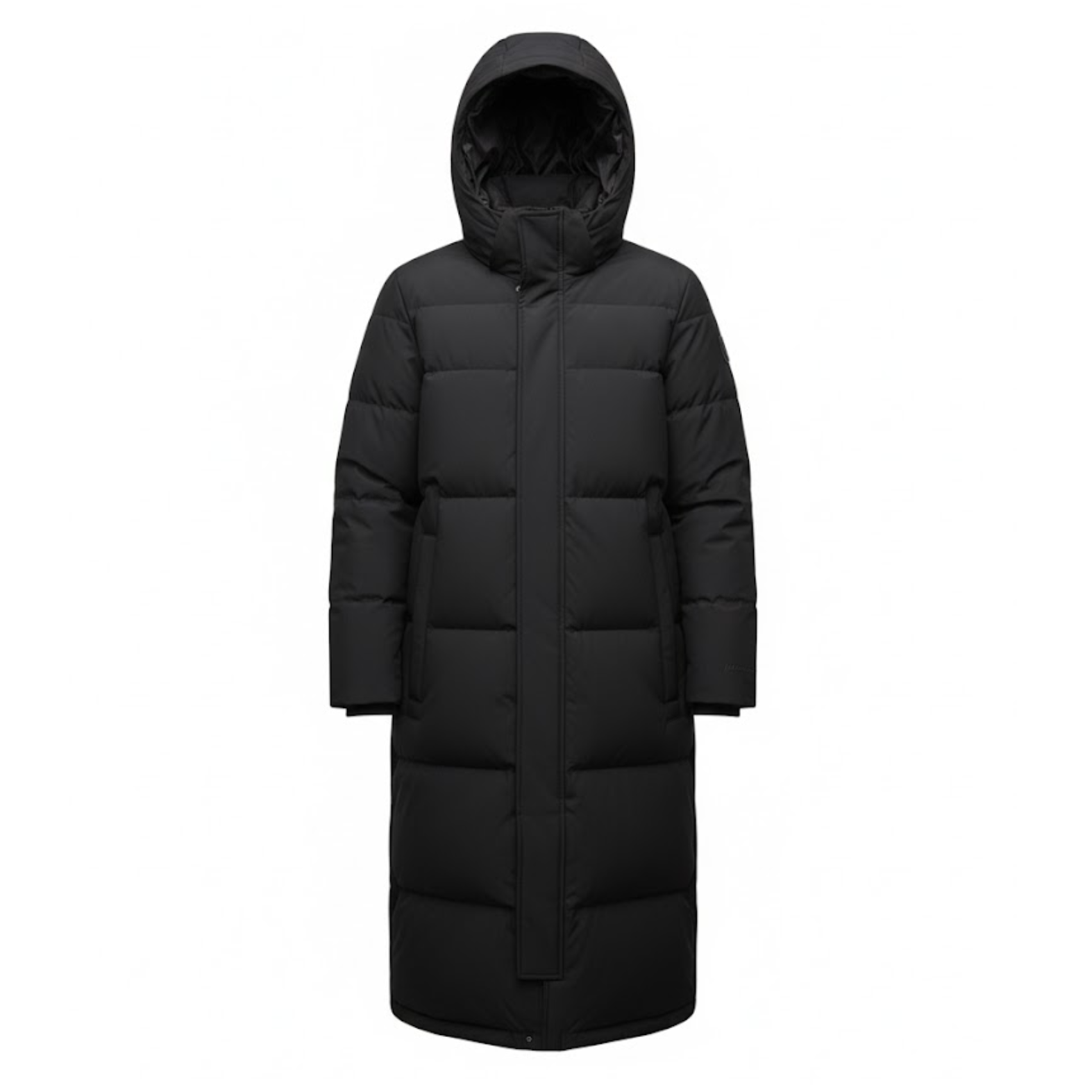 Men's Puffer Jacket Long Padded Parka Thickened Warm Stand Collar Quilted Coat